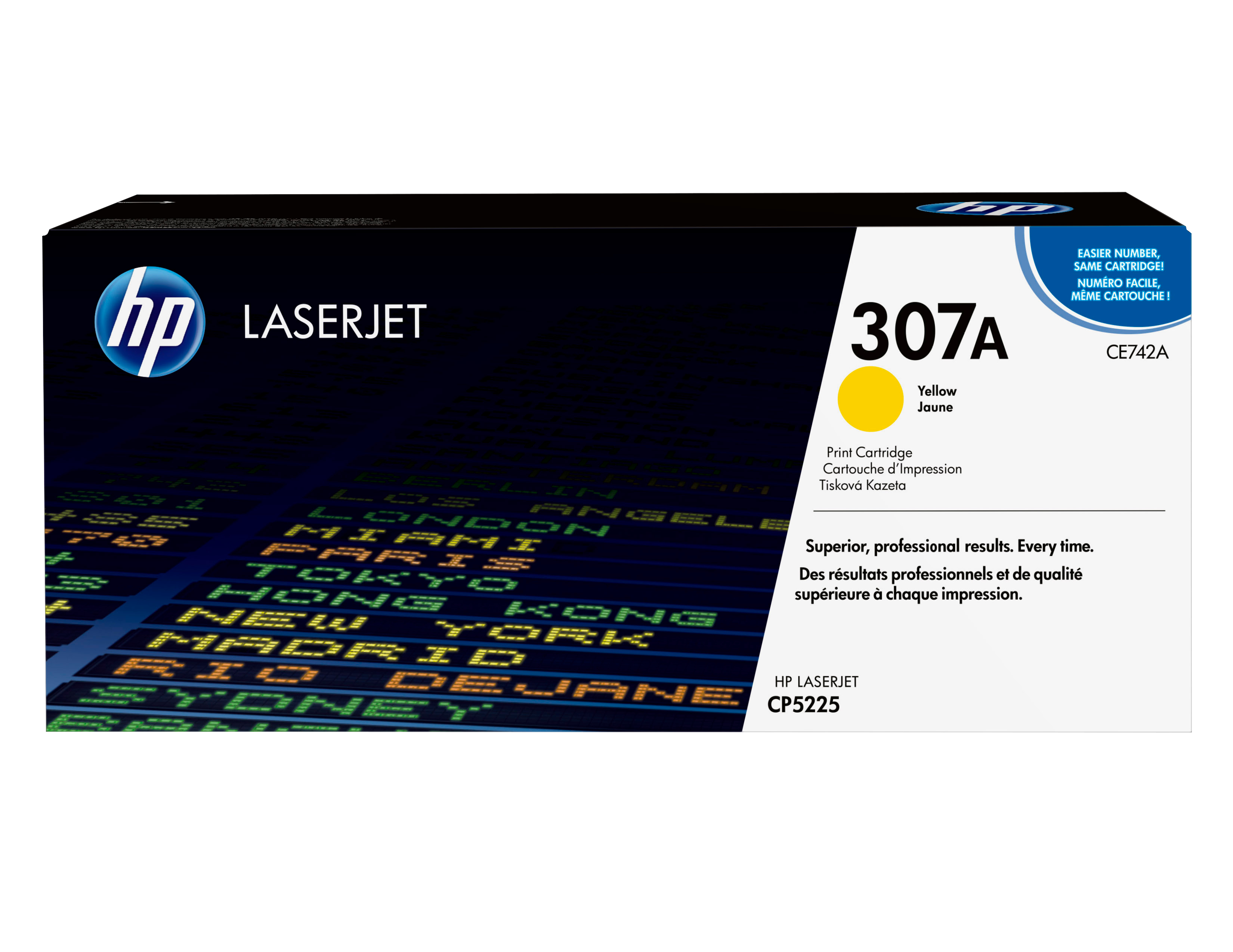 HP original Colour LaserJet CE742A Toner cartridge yellow st