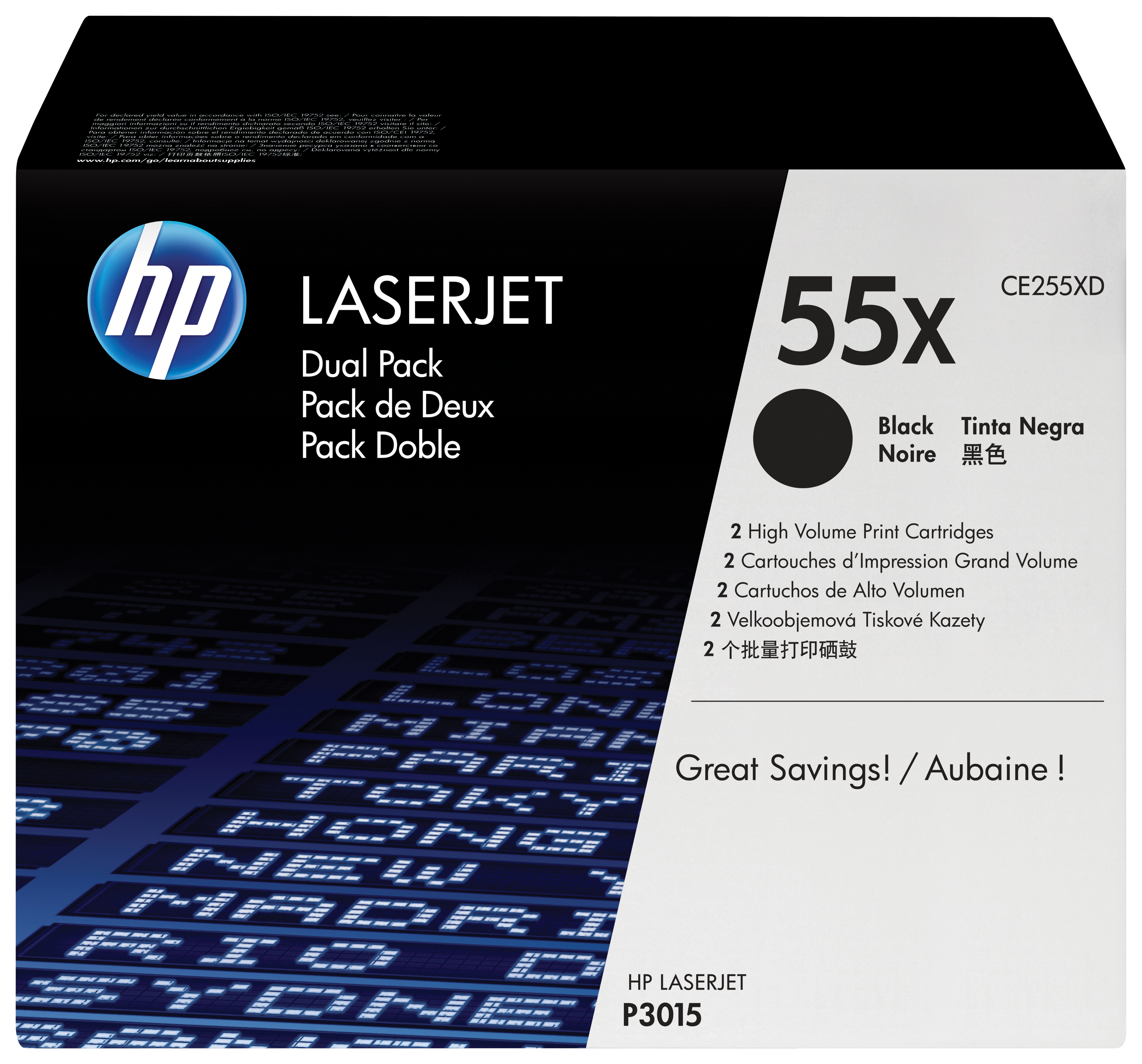 HP original LaserJet CE255XD original Toner cartridge black