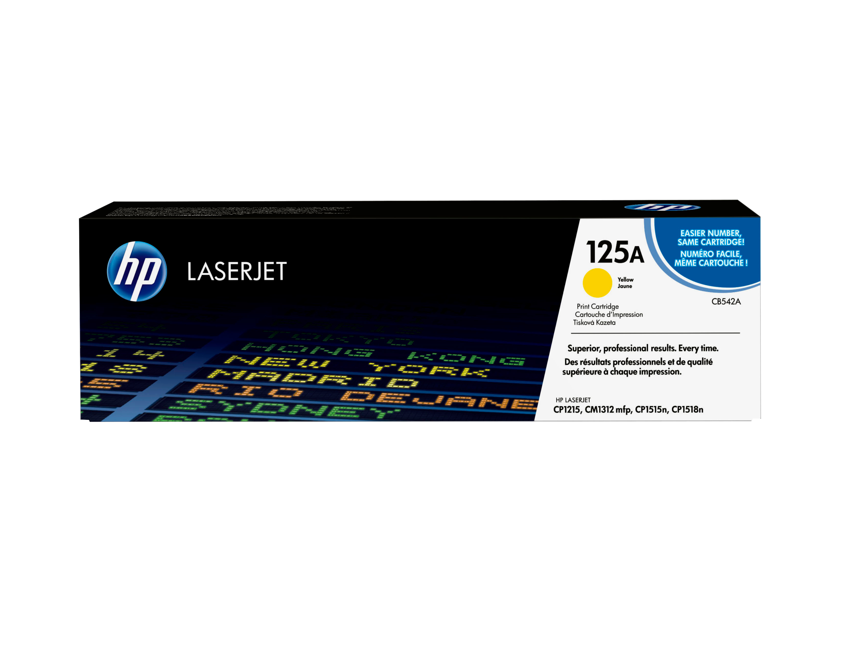 HP 125A original Colour LaserJet Toner cartridge CB542A yell