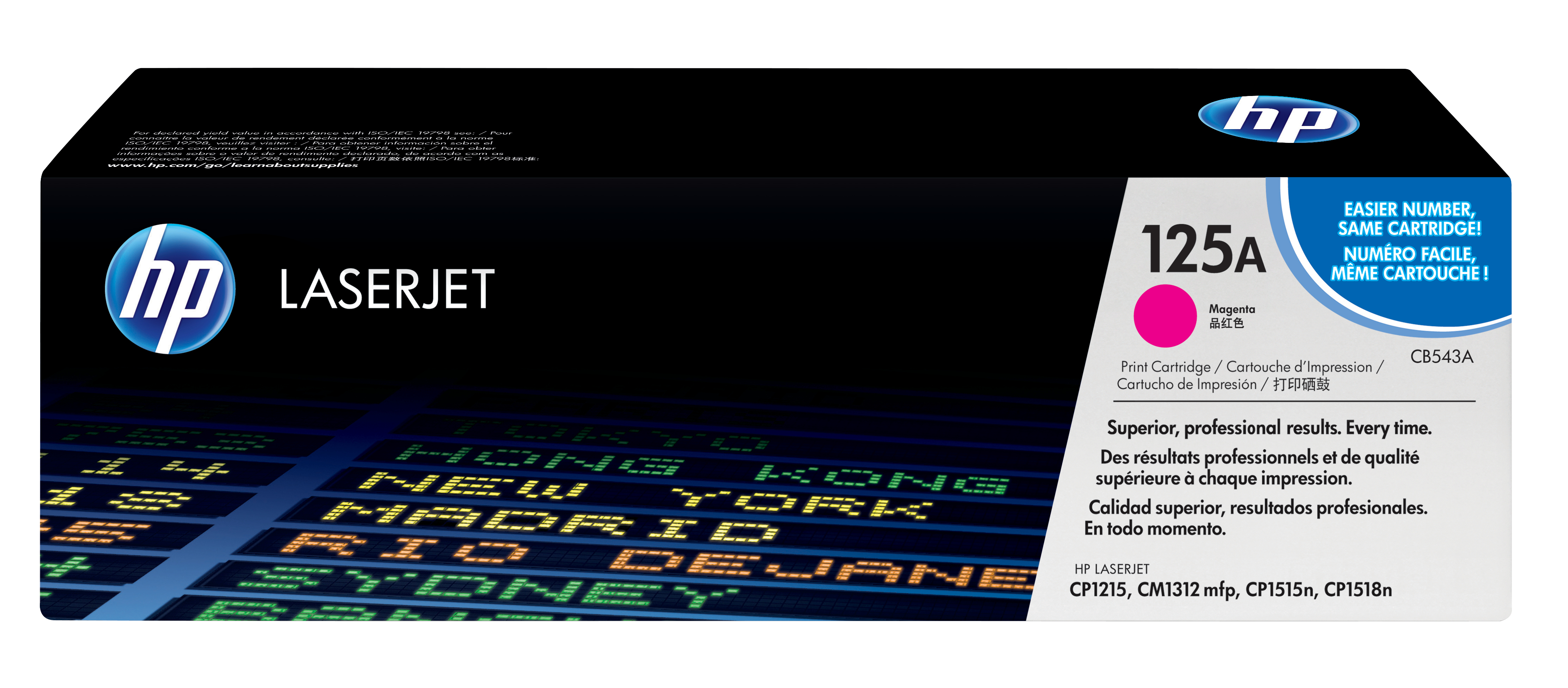HP 125A original Colour LaserJet Toner cartridge CB543A mage
