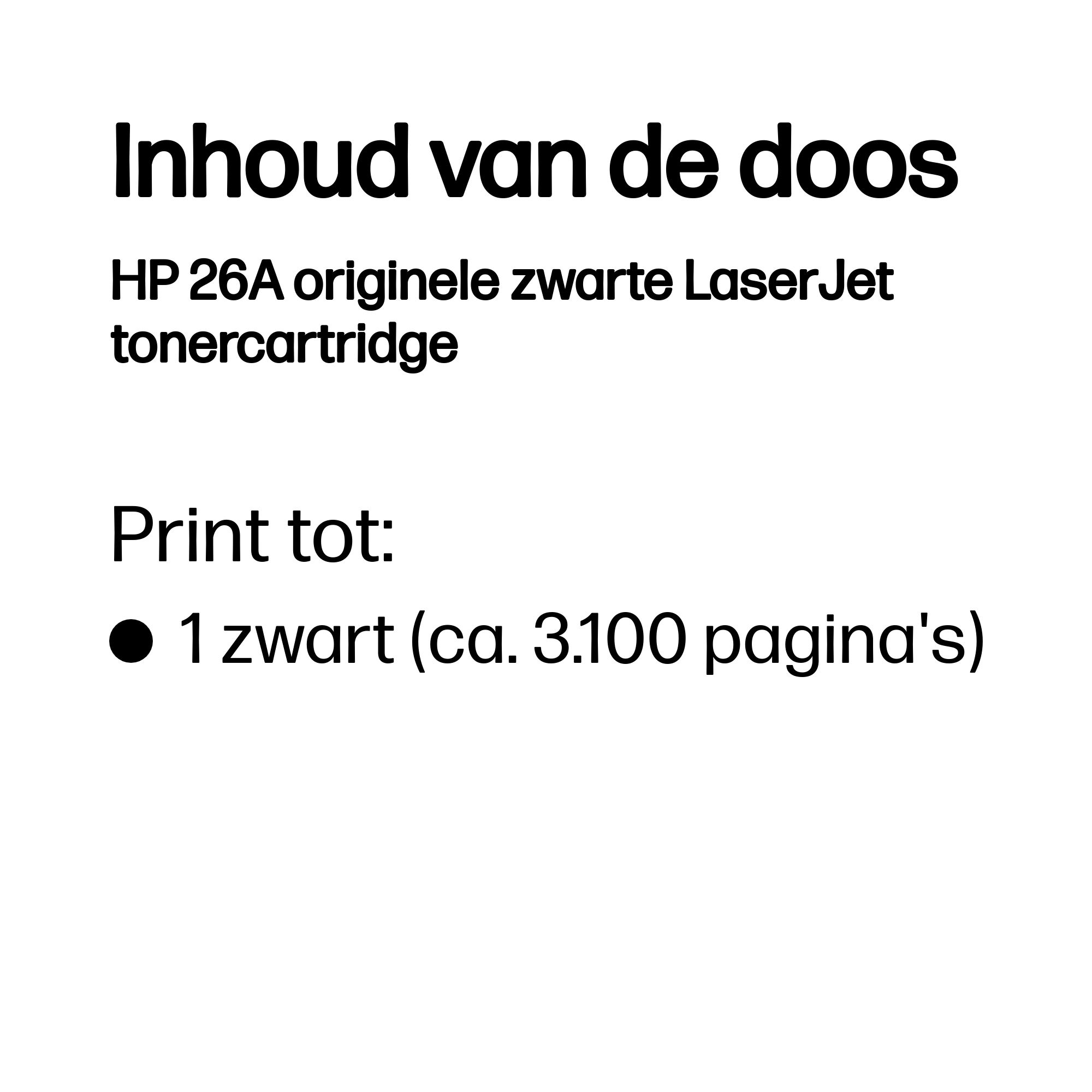 HP 26A original Toner cartridge CF226A black