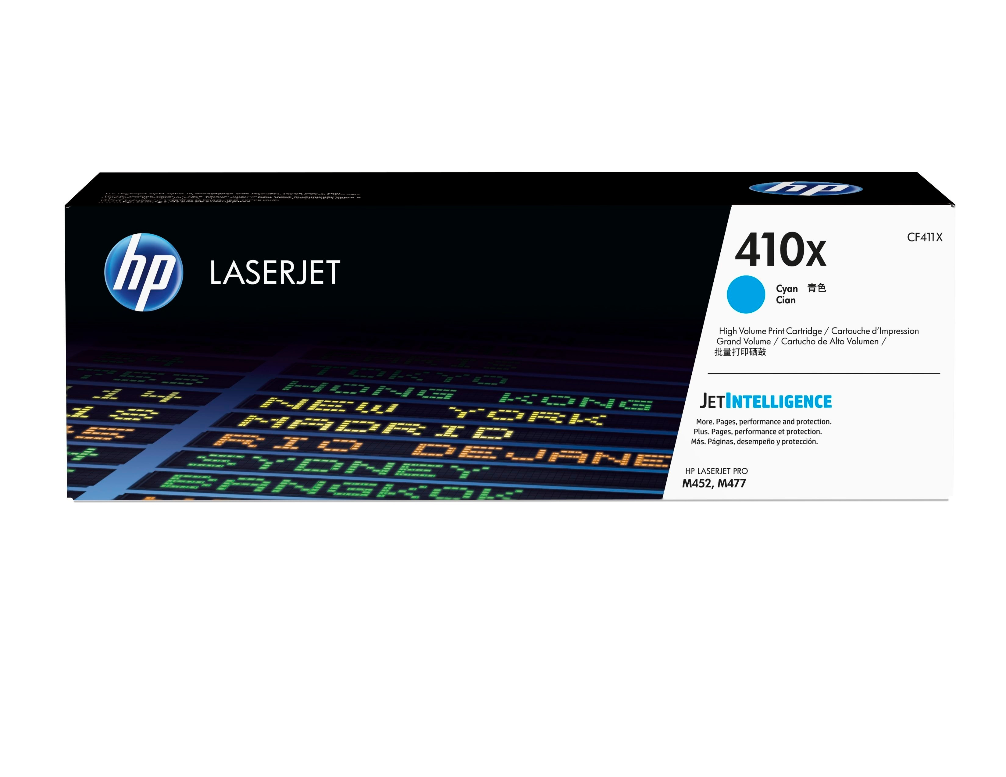 HP 410X original Toner cartridge CF411X cyan HY