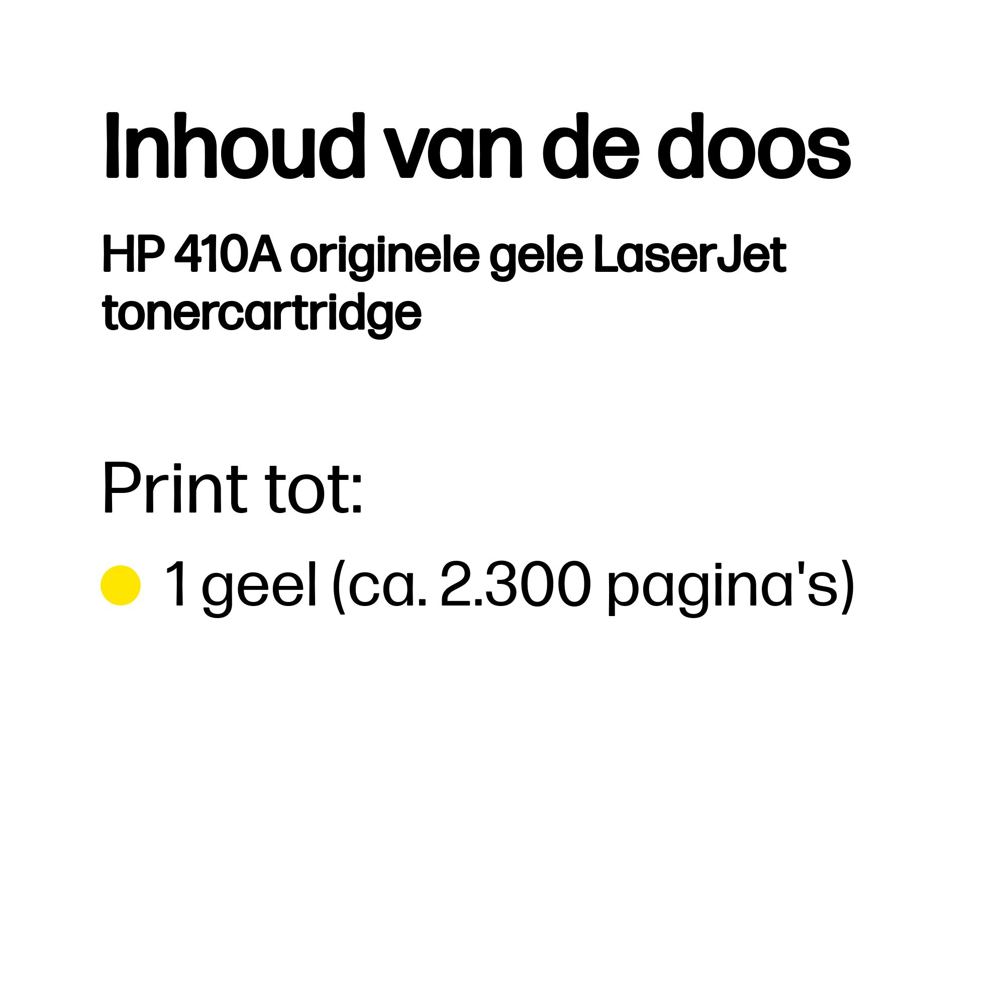 HP 410A original Toner cartridge CF412A yellow