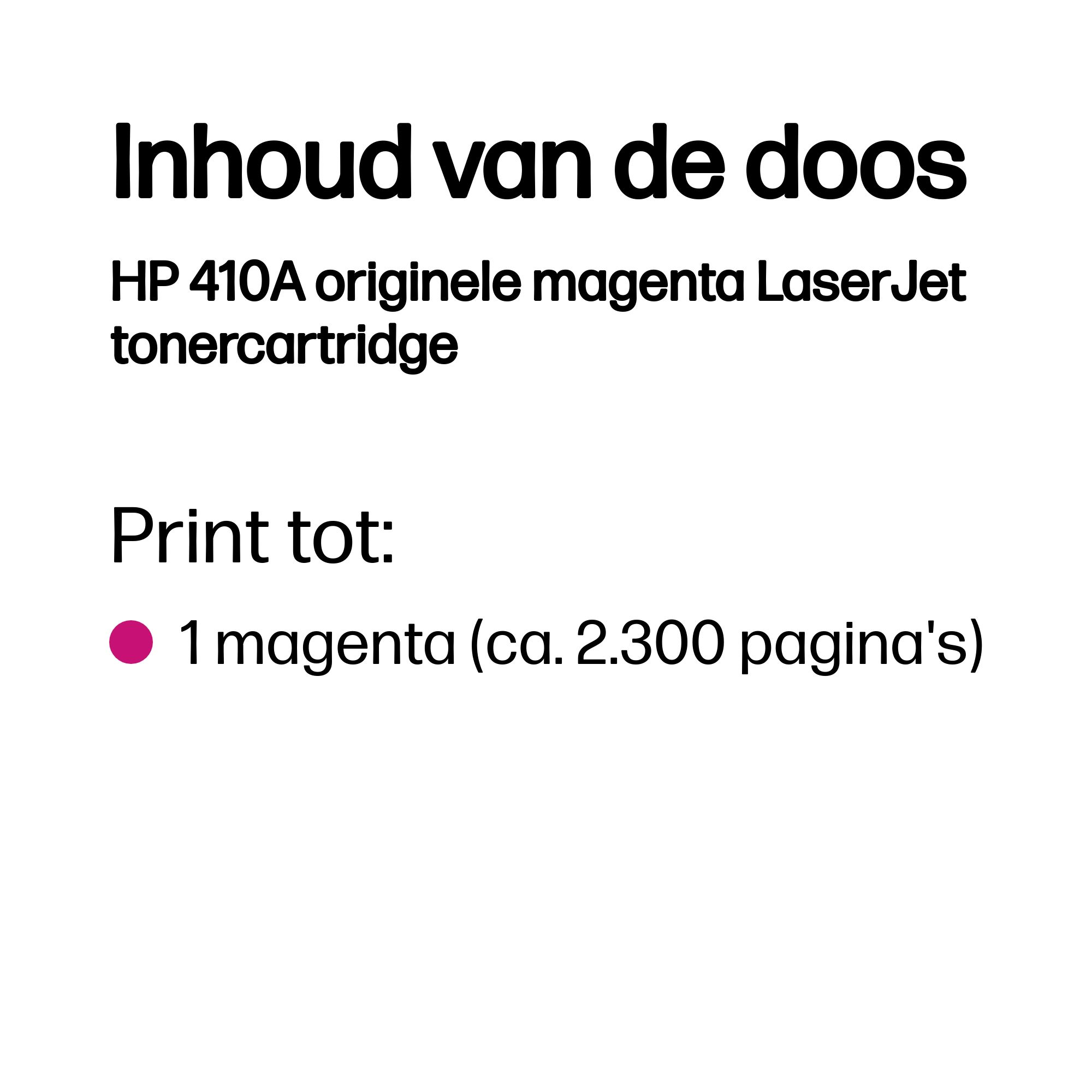 HP 410A original Magenta LaserJet Toner cartridge CF413A