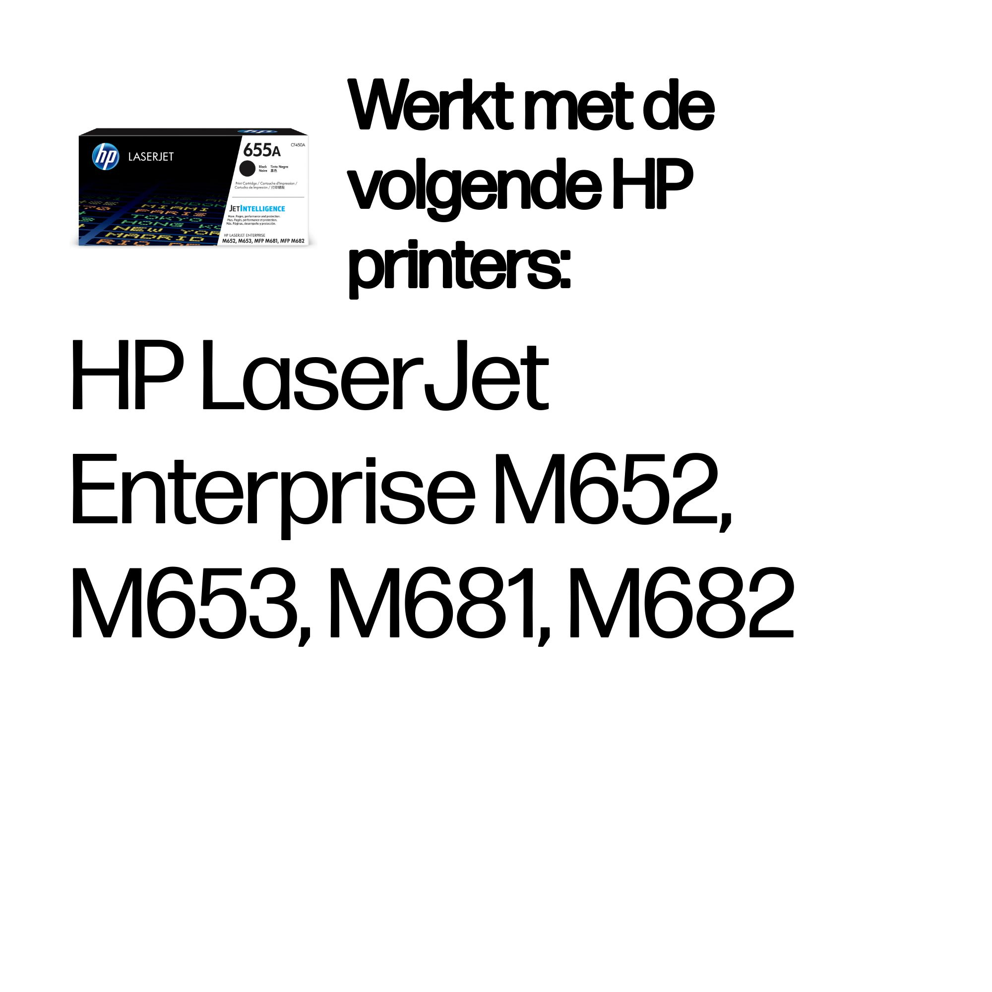 HP 655A original LaserJet Toner cartridge CF450A Black