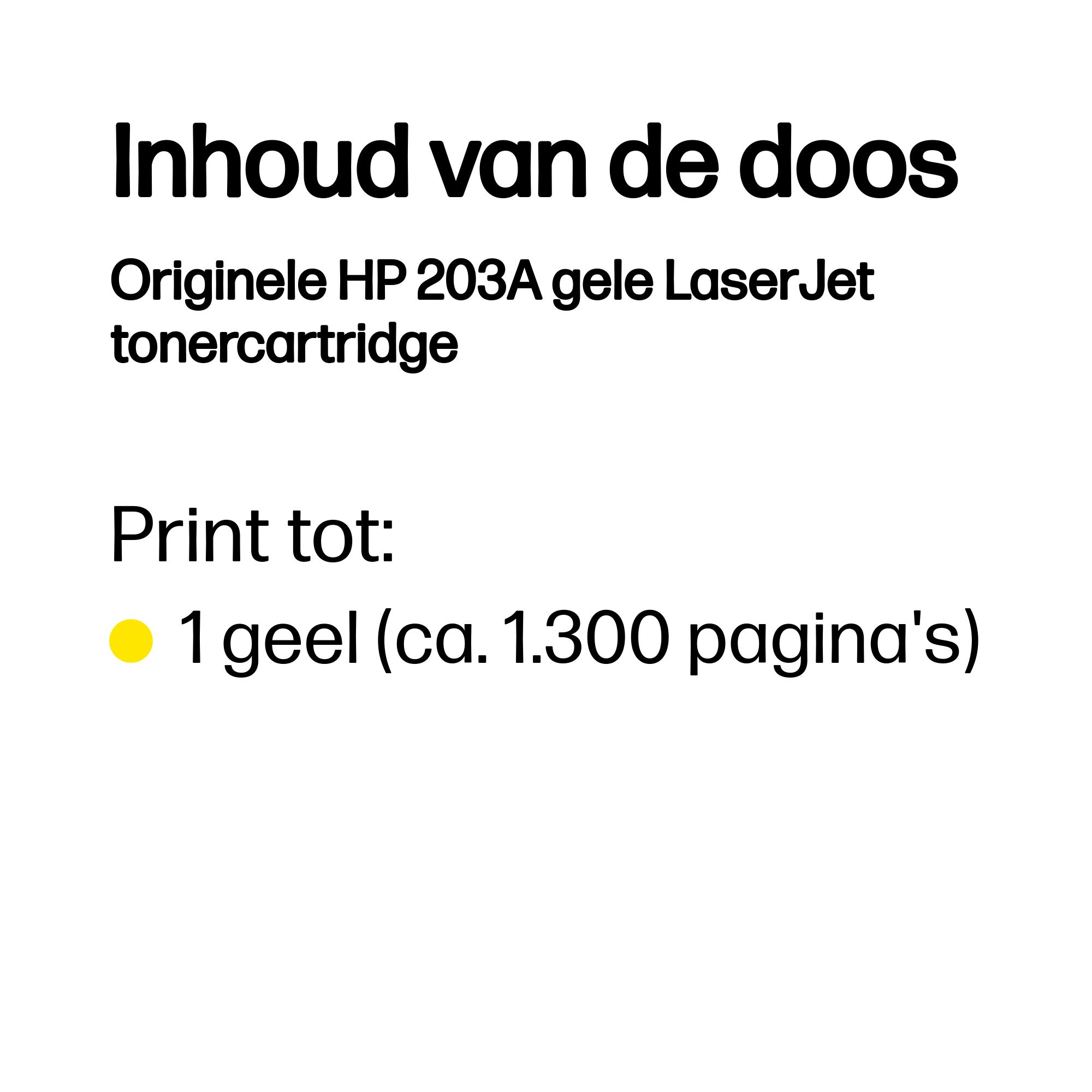 HP 203A Original Yellow LaserJet Toner Cartridge
