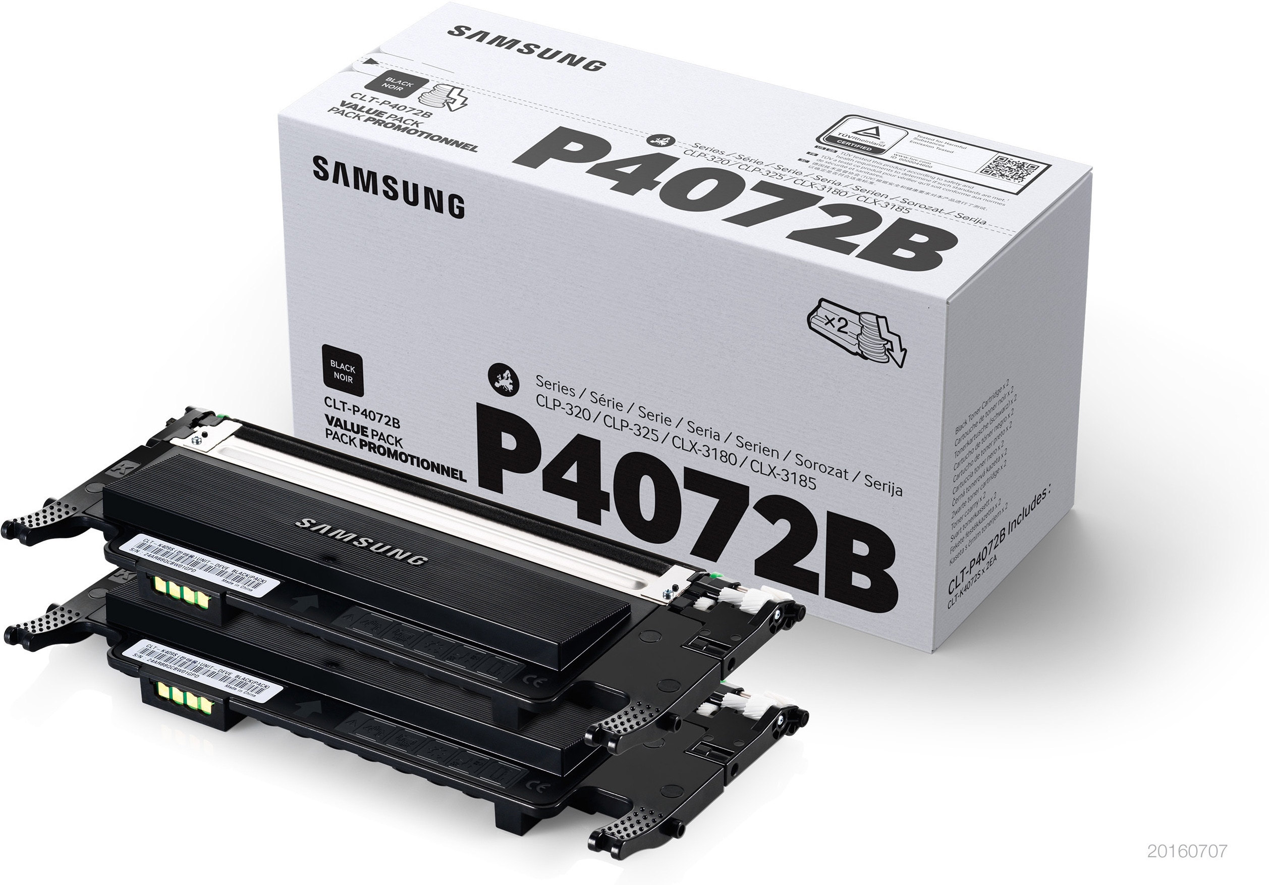 SAMSUNG original Toner cartridge LT-P4072B/ELS 2-pk Black Ca