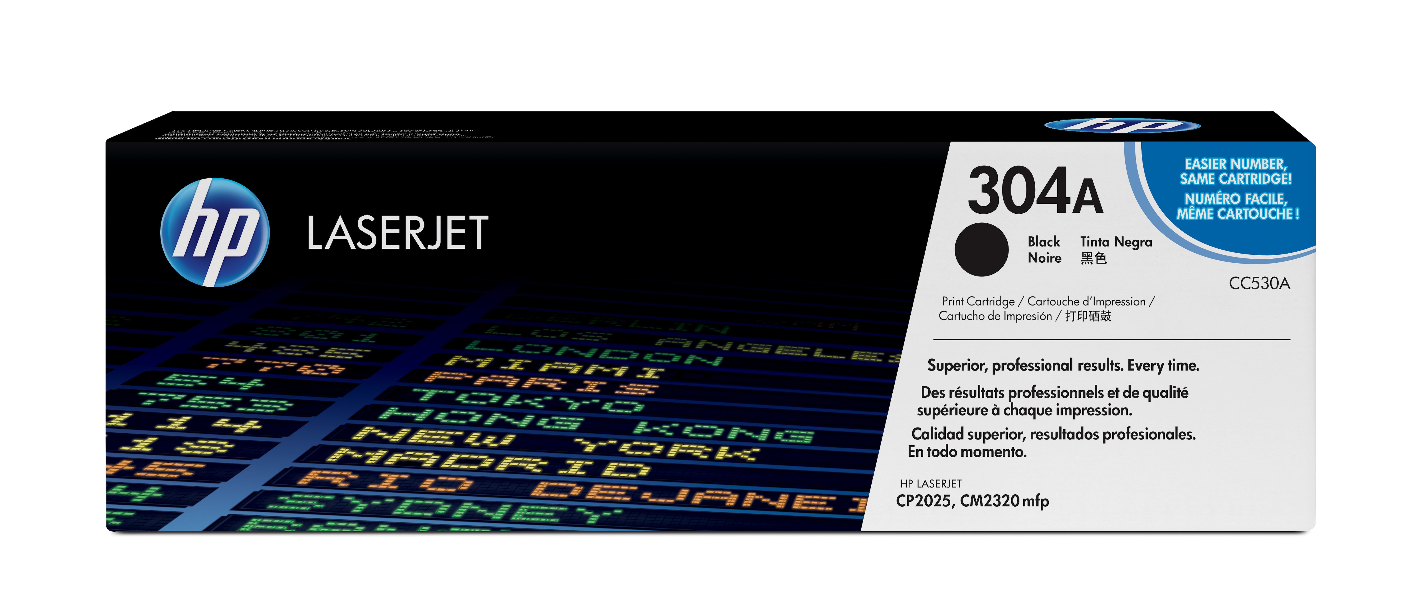 HP 304A original Colour LaserJet Toner cartridge CC530A blac