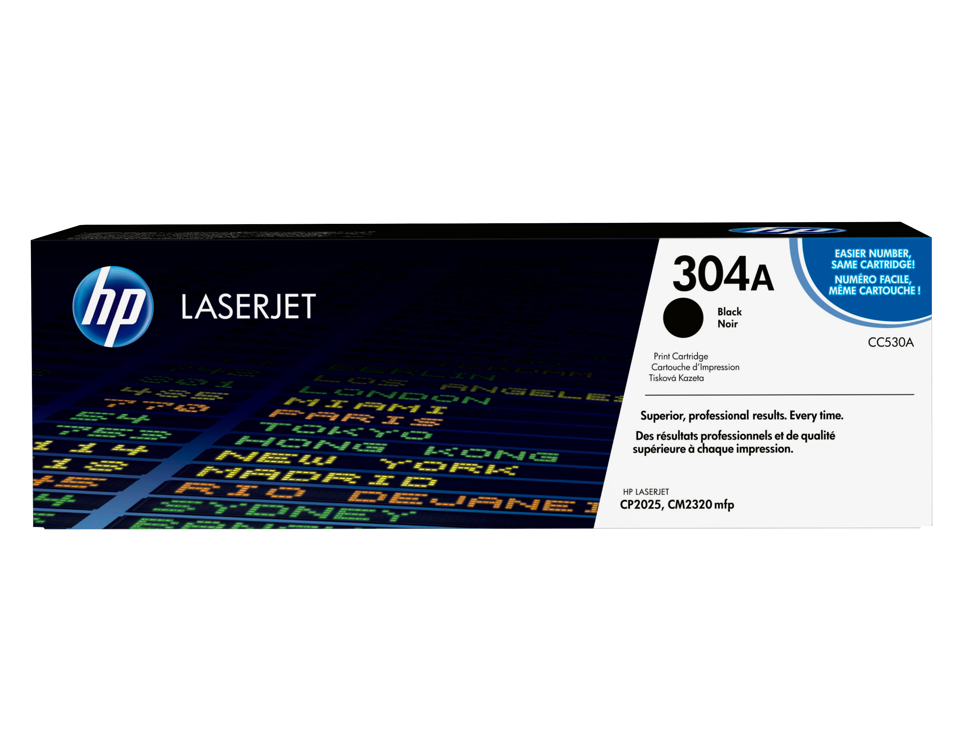 HP 304A original Colour LaserJet Toner cartridge CC530A blac