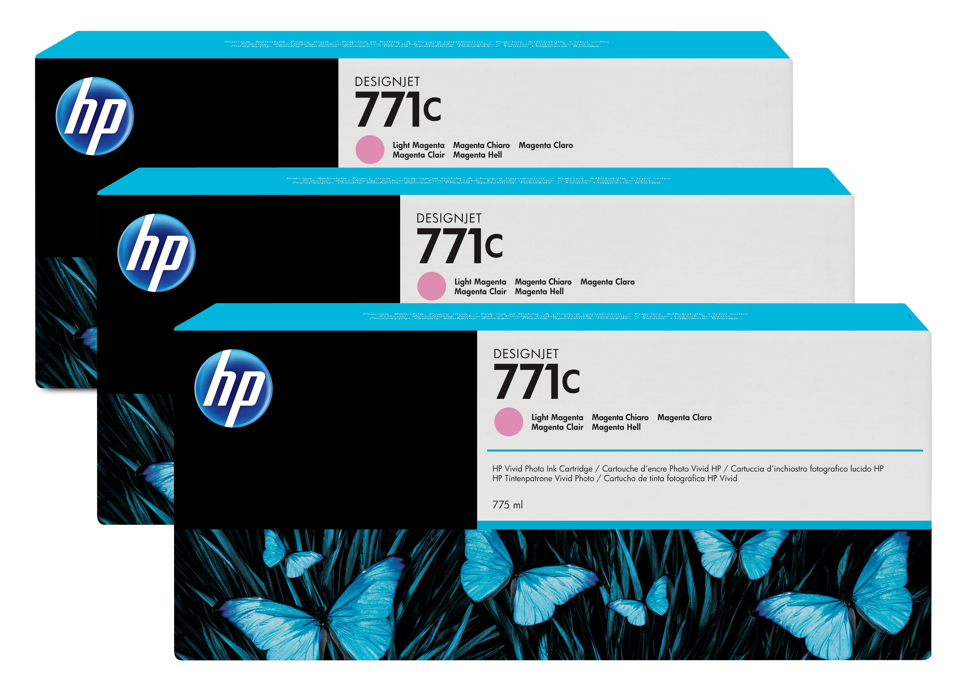 HP 771C original Ink cartridge B6Y35A light magenta standard