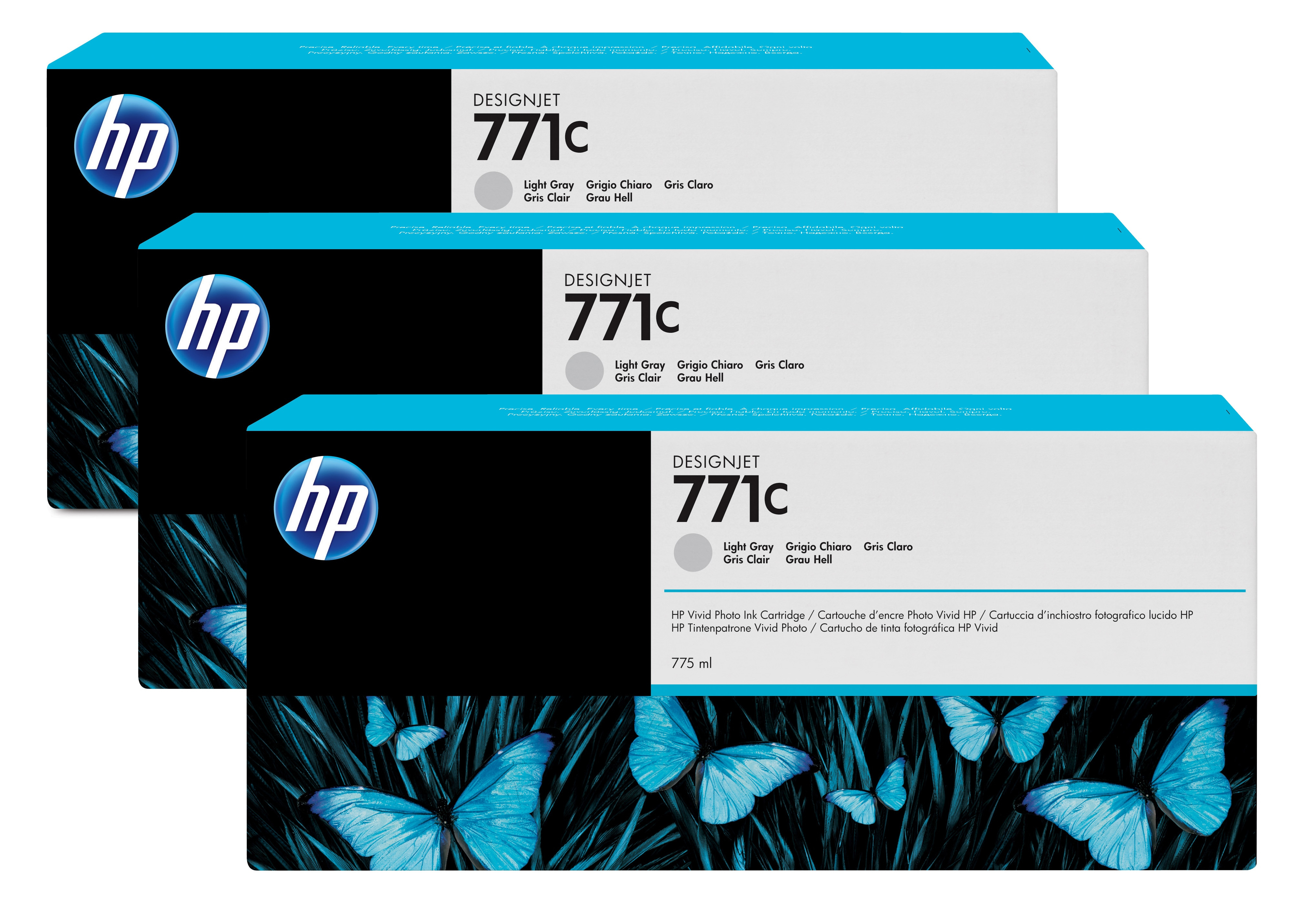 HP 771C original Ink cartridge B6Y38A light grey standard ca