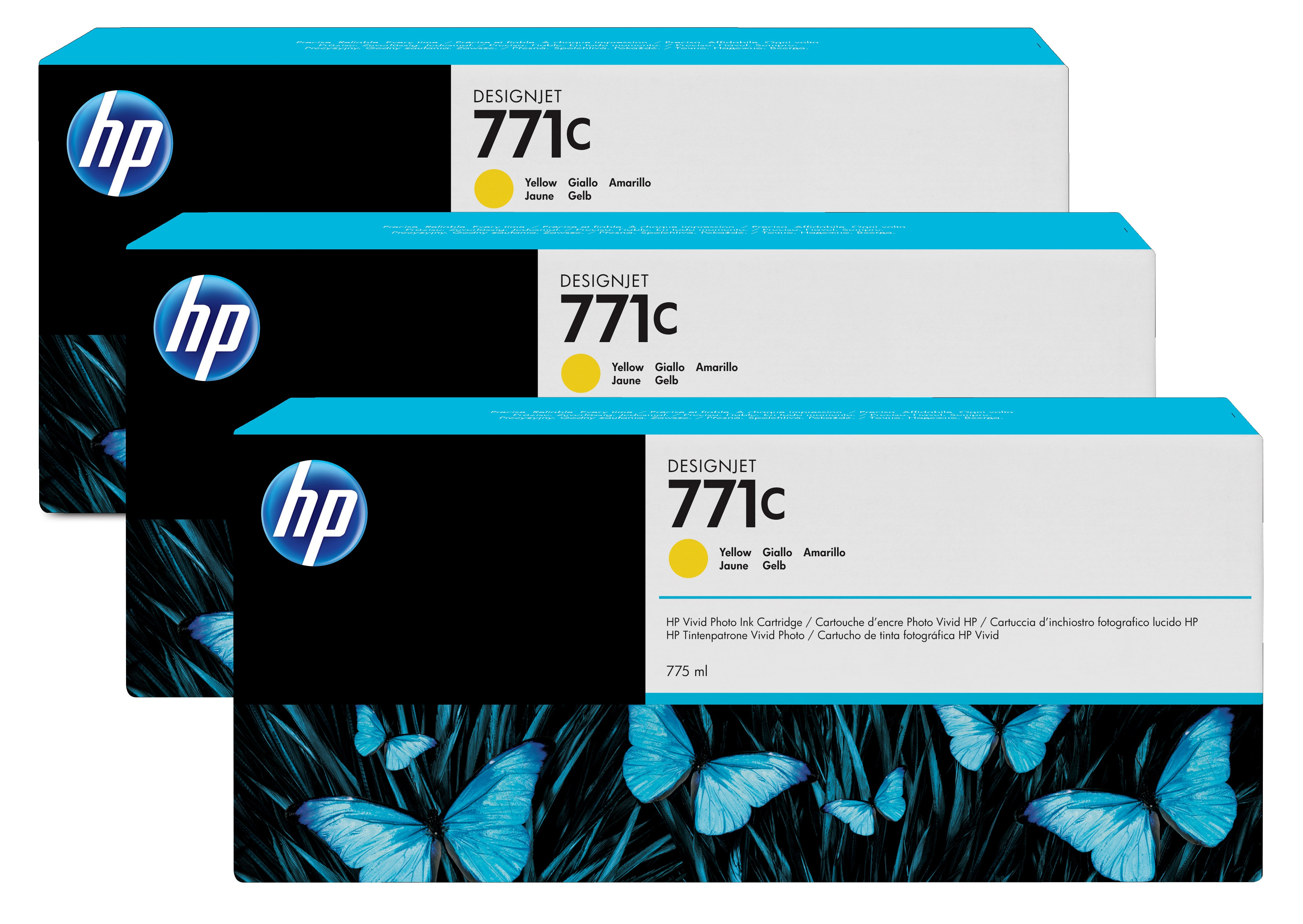 HP 771C original Ink cartridge B6Y34A yellow standard capaci