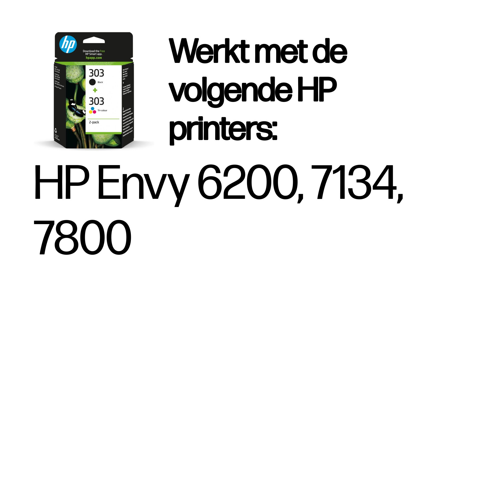 HP 303 2-pack Black/Tri-color Original Ink Cartridge HP 303 2-pack Black/Tri-color Original Ink Cartridge