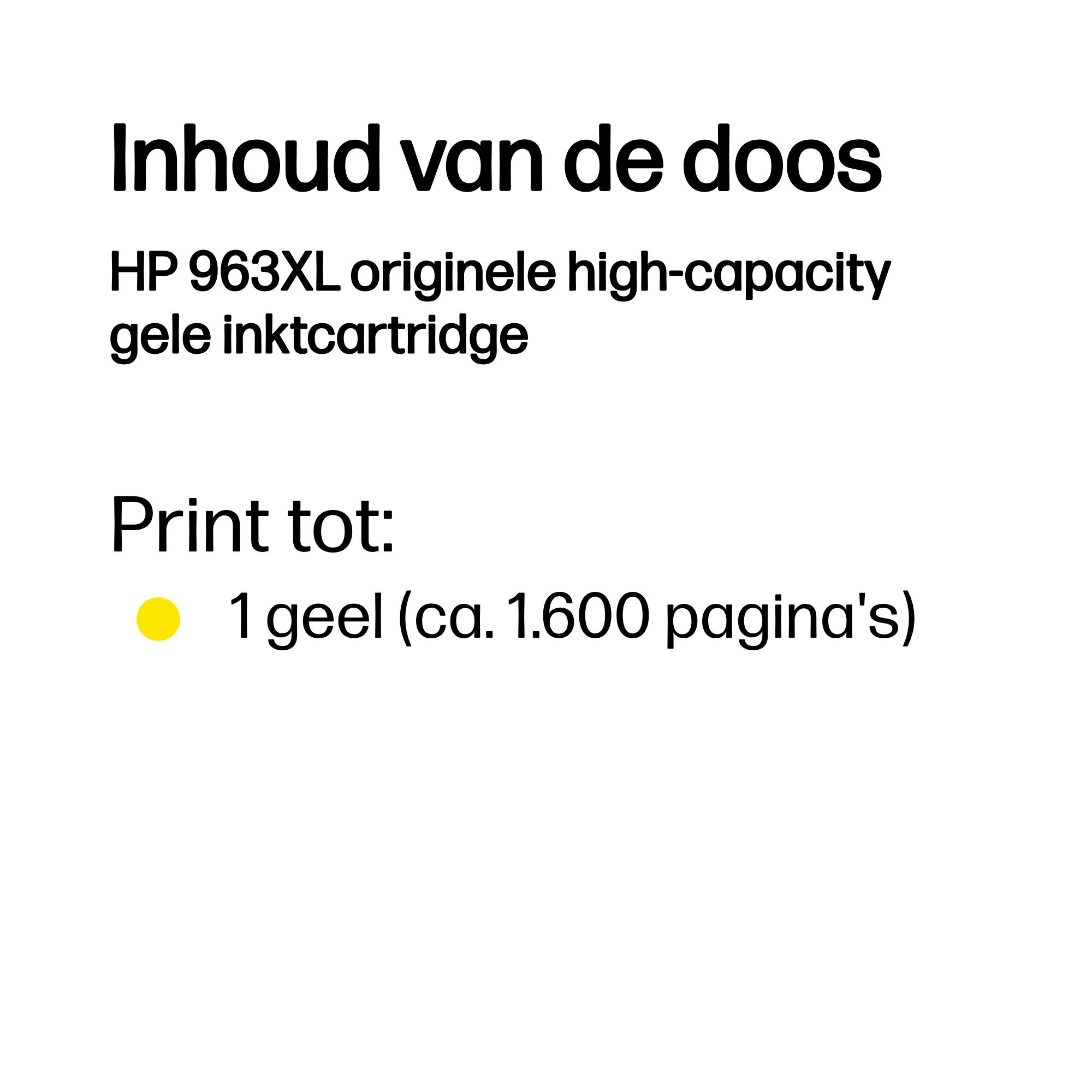 HP 963XL High Yield Yellow Original Ink Cartridge