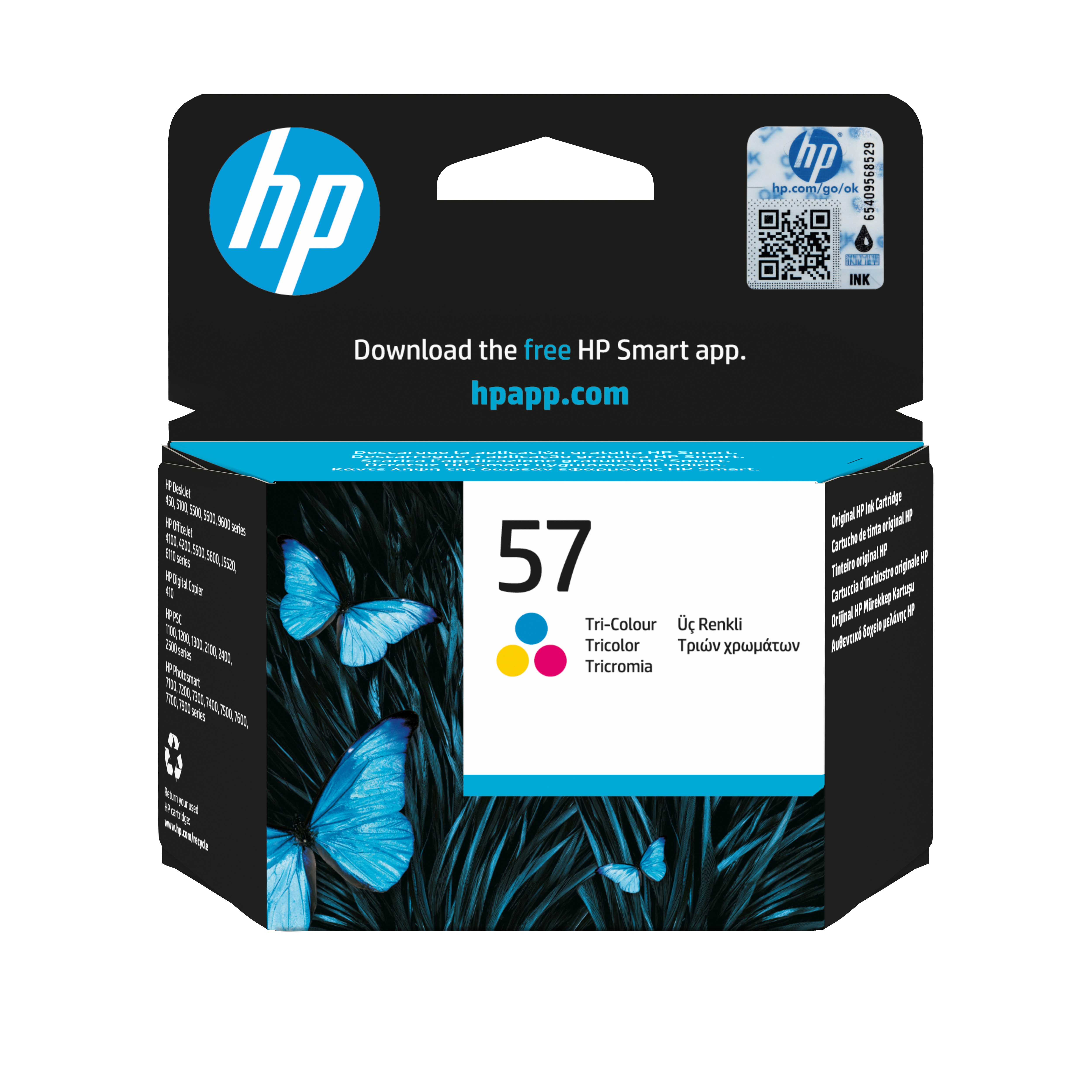 HP no 57 original tri-color Ink cartridge C6657AE ABE 17ml