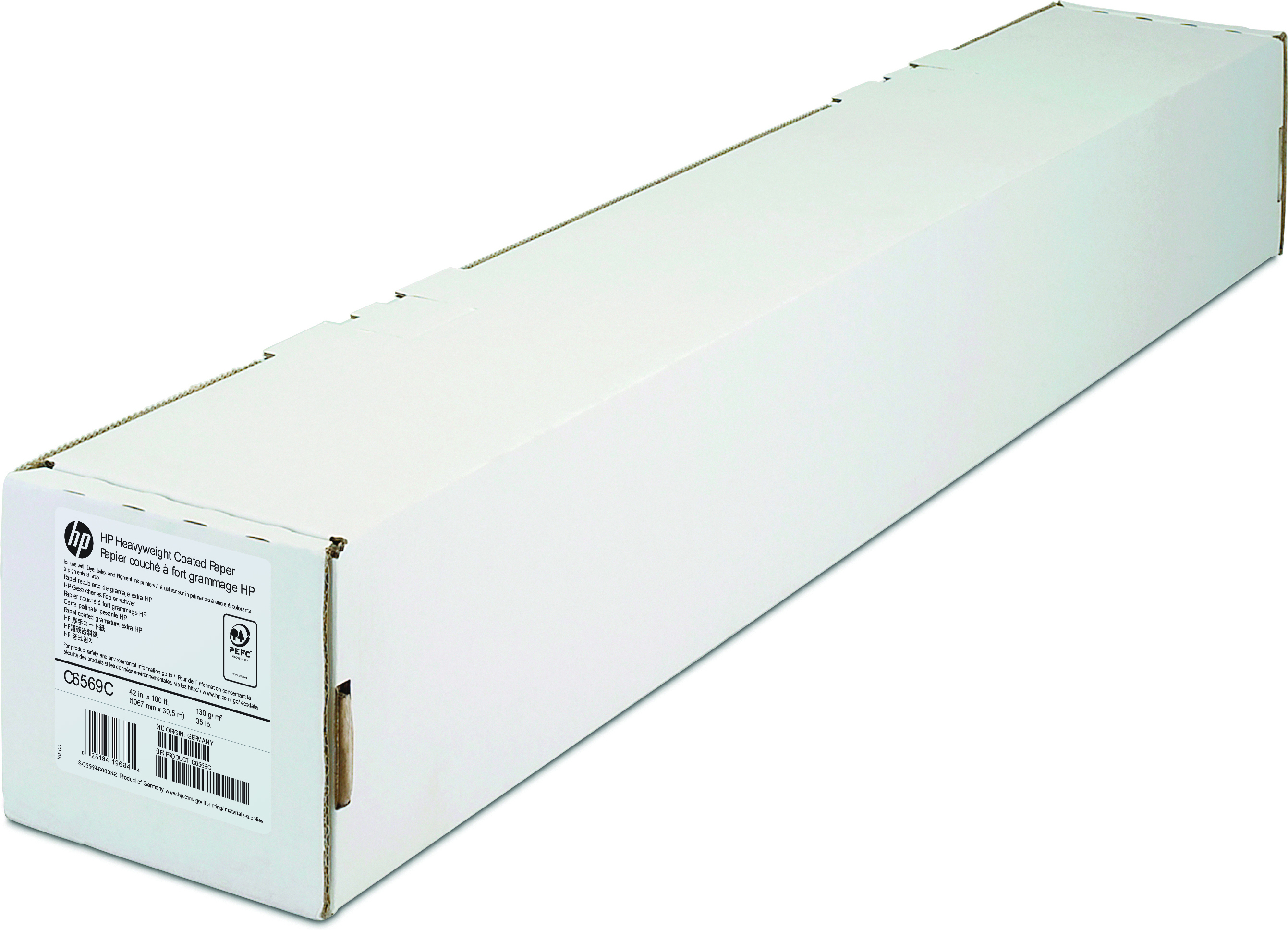 HP Coated heavyweight paper inktjet 130g/m2 1067mm x 30.5m 1