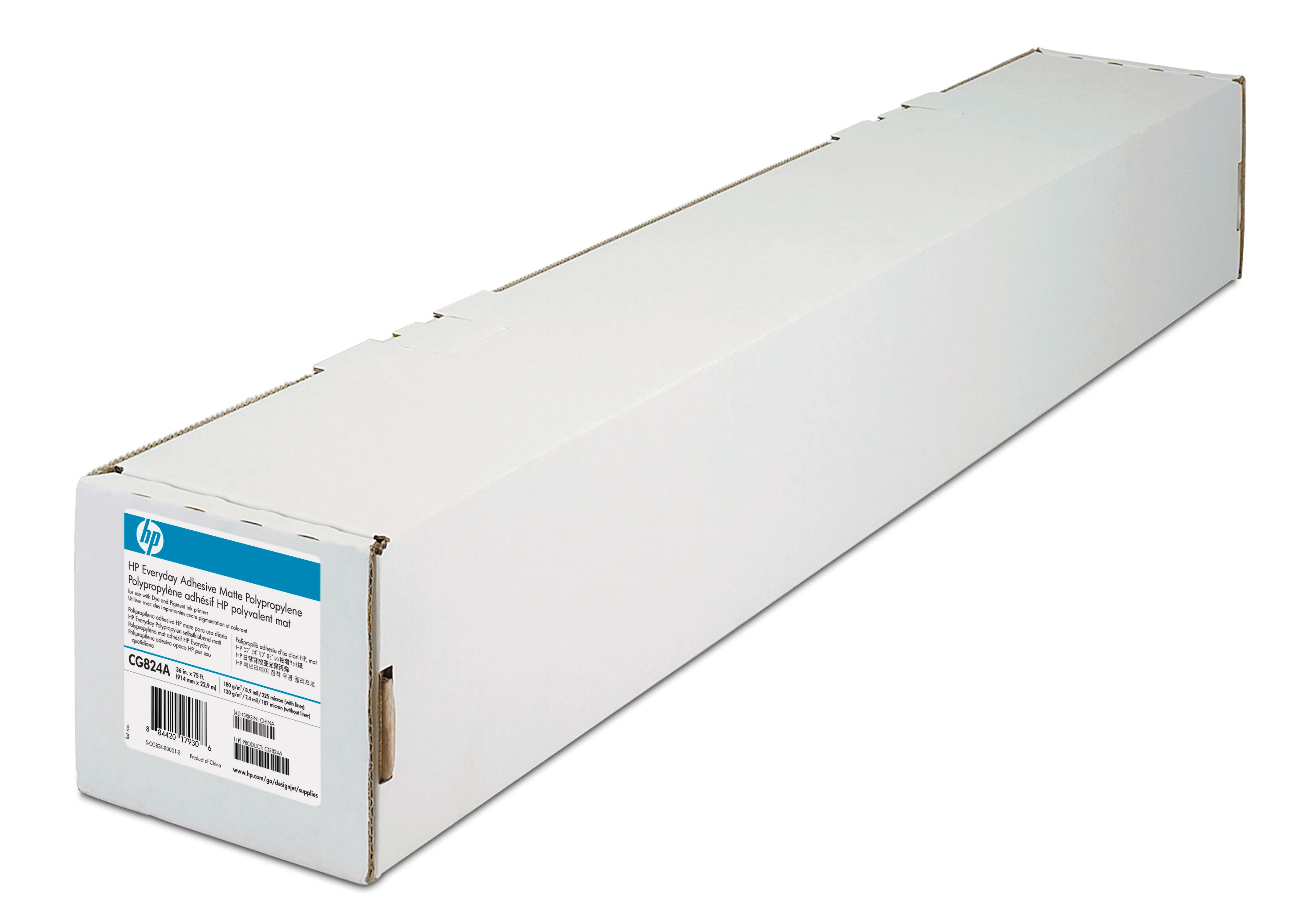 HP Everyday Adhesive Matte Polypropylene 914mm x 22.9m 2-pac