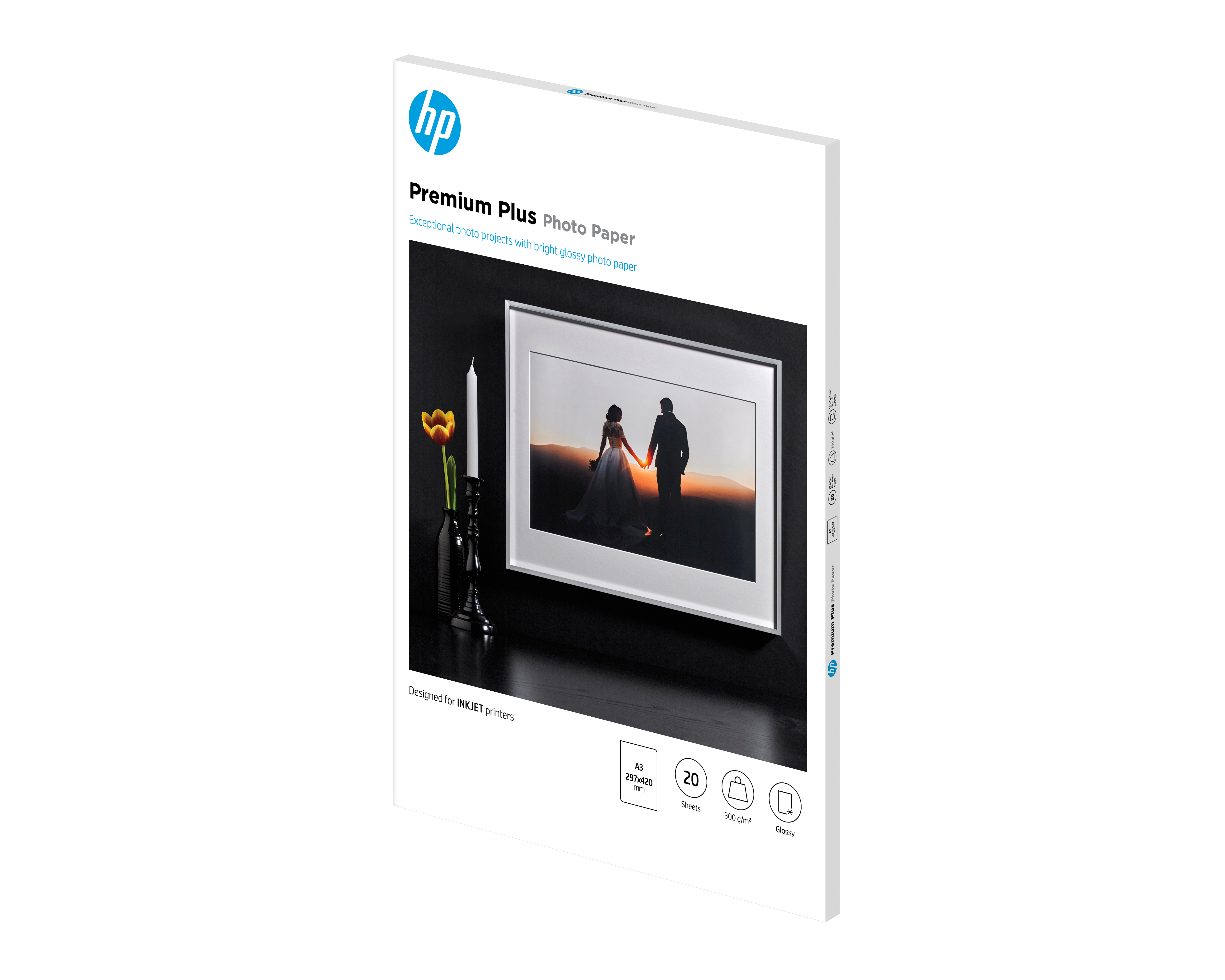 HP Premium Plus Glossy Photo Paper wit 300g/m2 A3 20 sheets