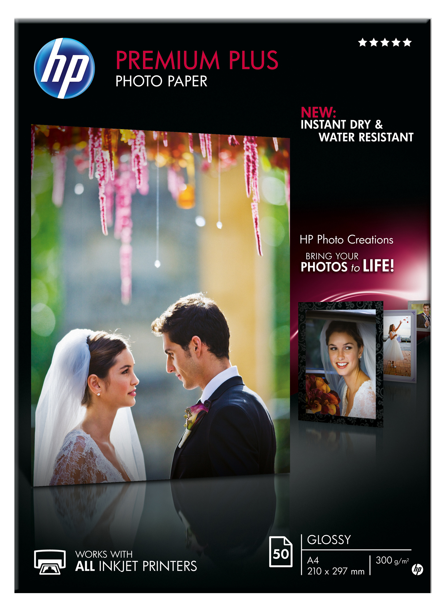 HP original Premium Plus Glossy Photo Paper white 300g/m2 A4