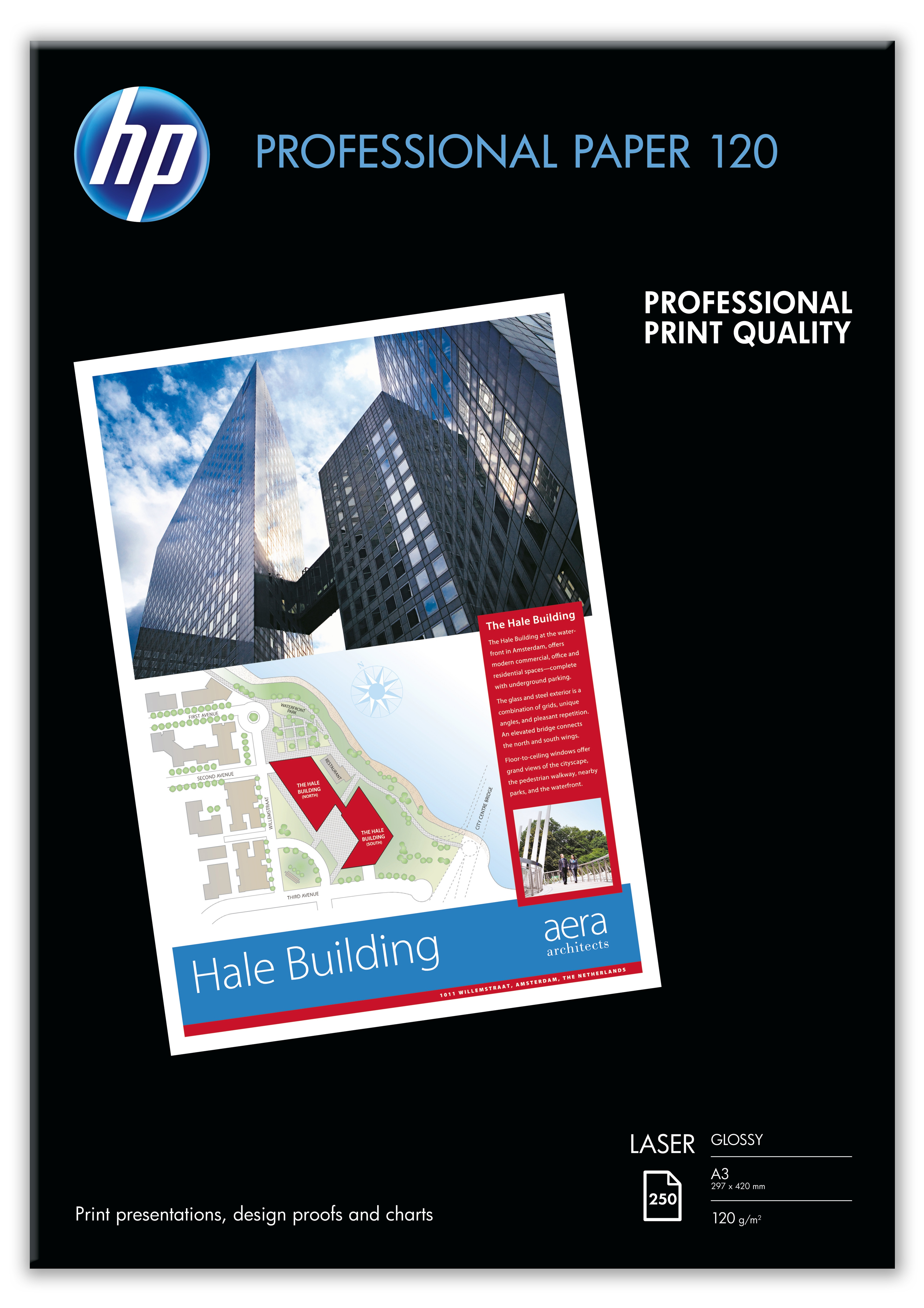 HP Professional glossy paper laser 120g/m2 A3 250 sheets 1-p