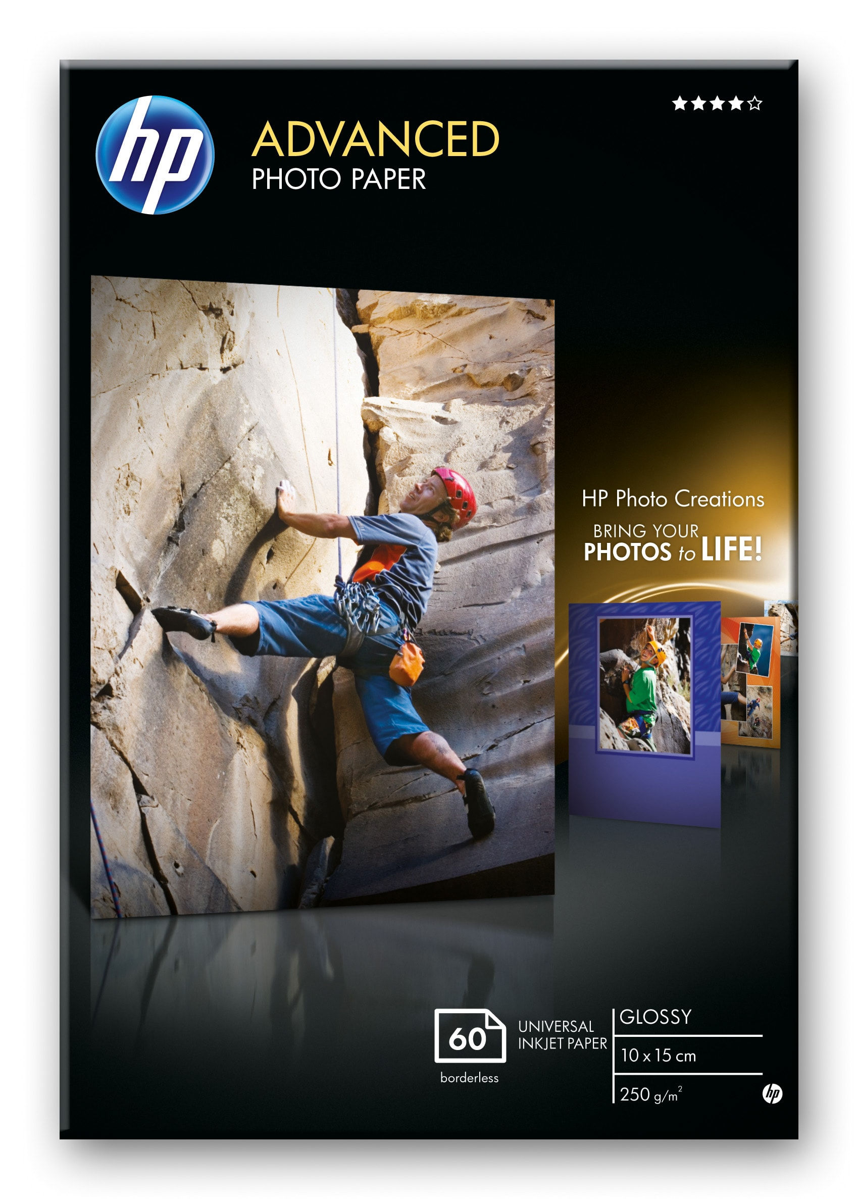 HP Q8008A Advanced glossy photo paper wit inktjet 250g/m2 10