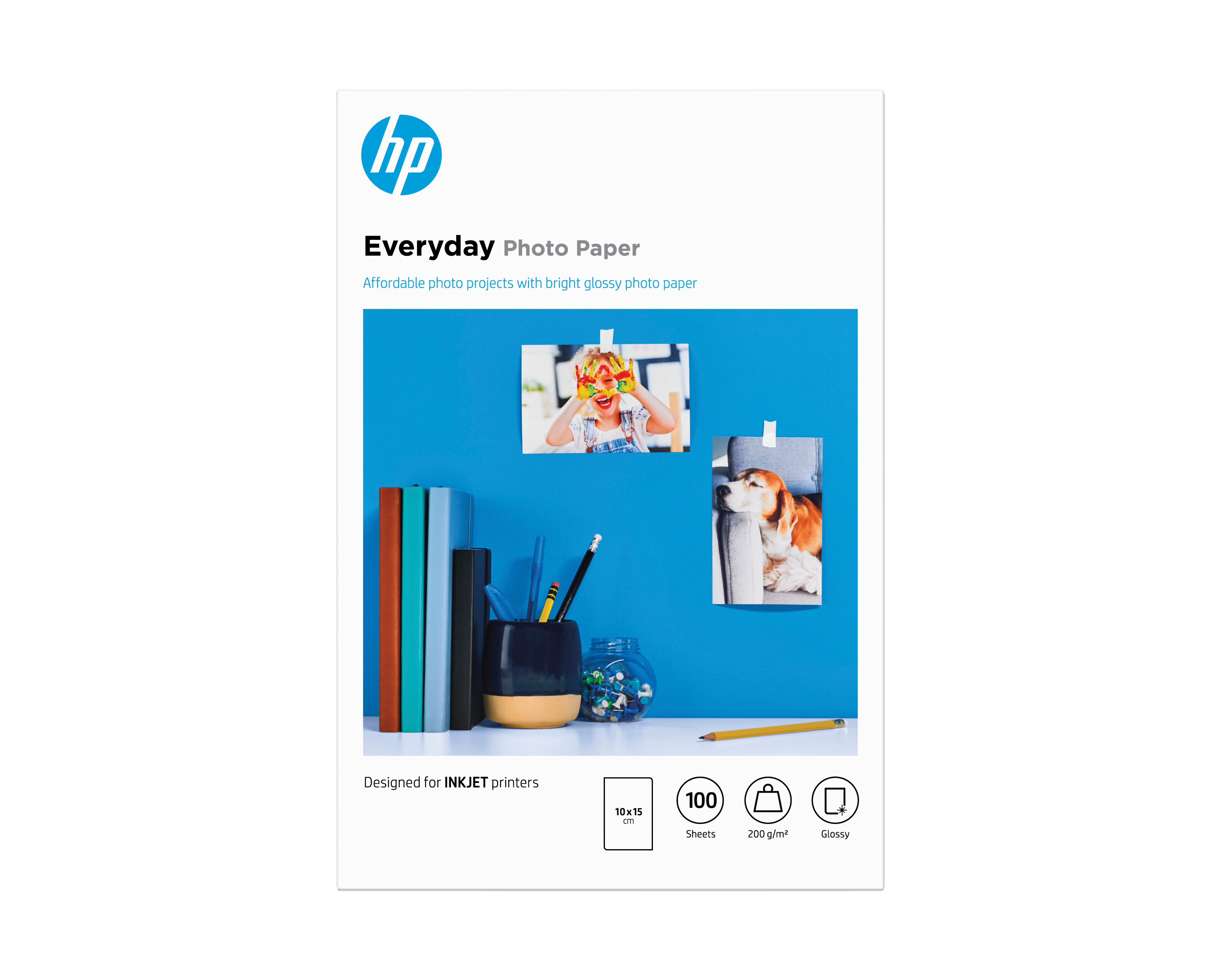 HP original Everyday Glossy photo paper white 200g/m2 100x15