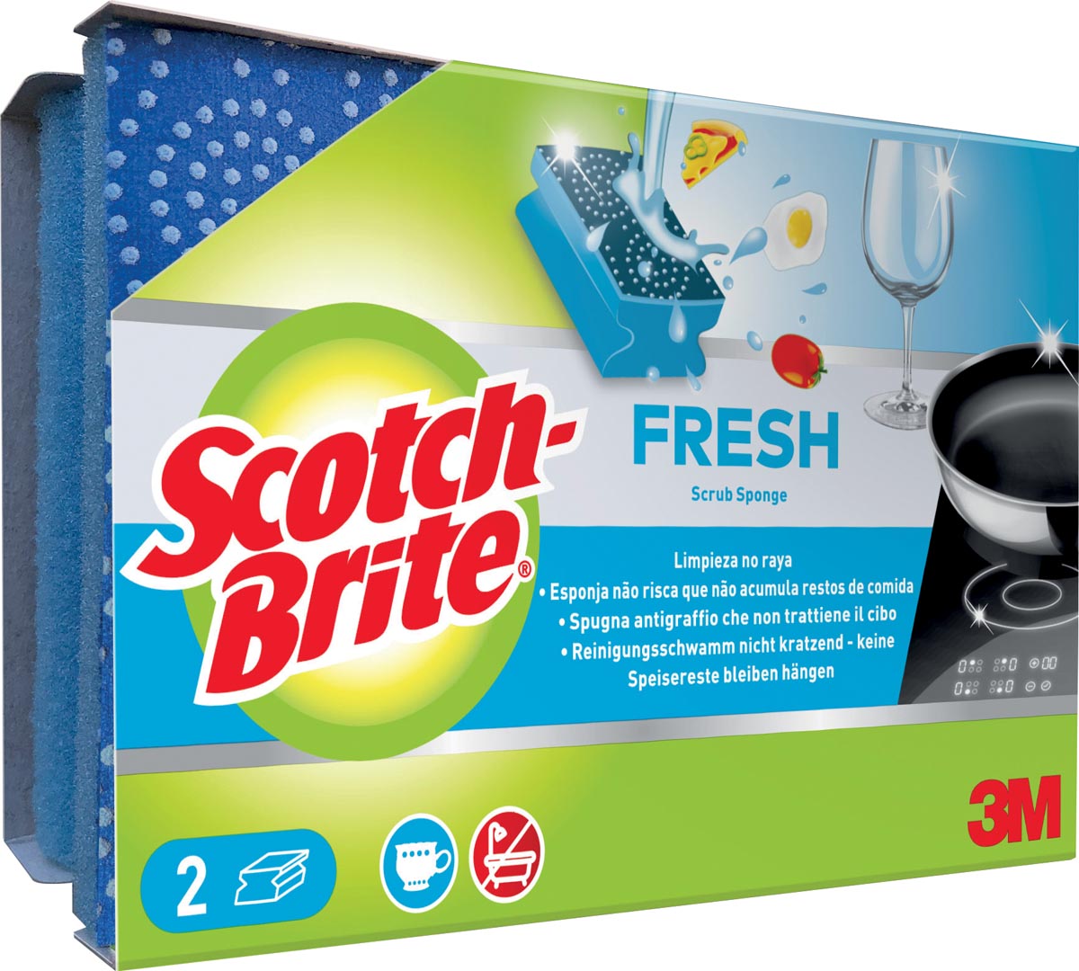 SCOTCH BRITE SPONS FRESH NK 2X