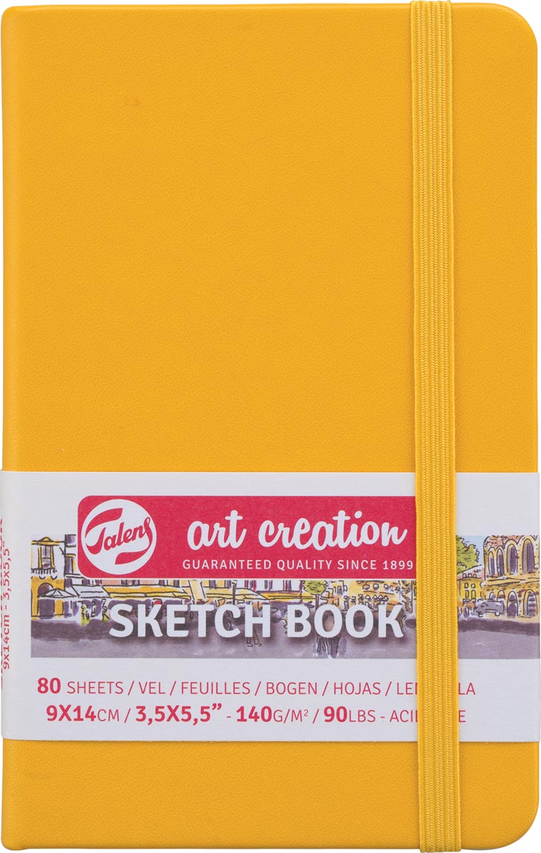 TAC SCHETSBOEK GEEL 9X14