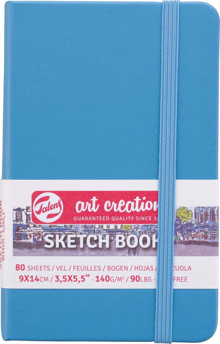 TAC SCHETSBOEK BLAUW 9X14