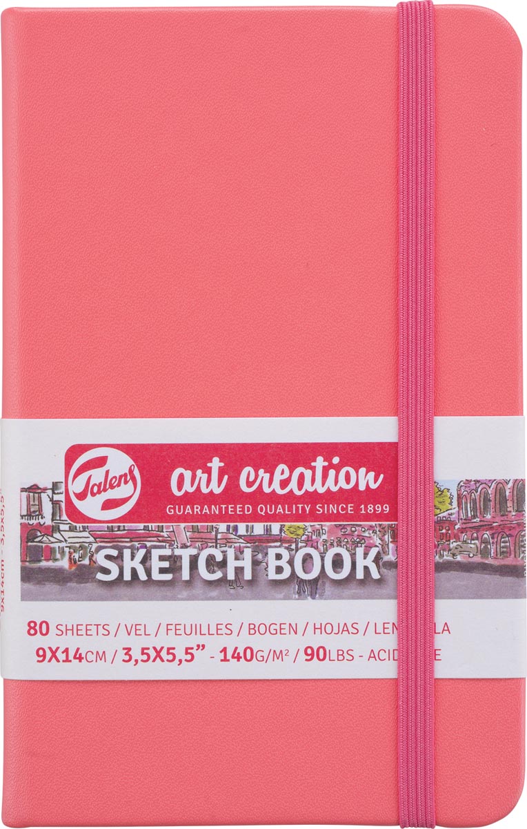 TAC SCHETSBOEK ROOD 9X14