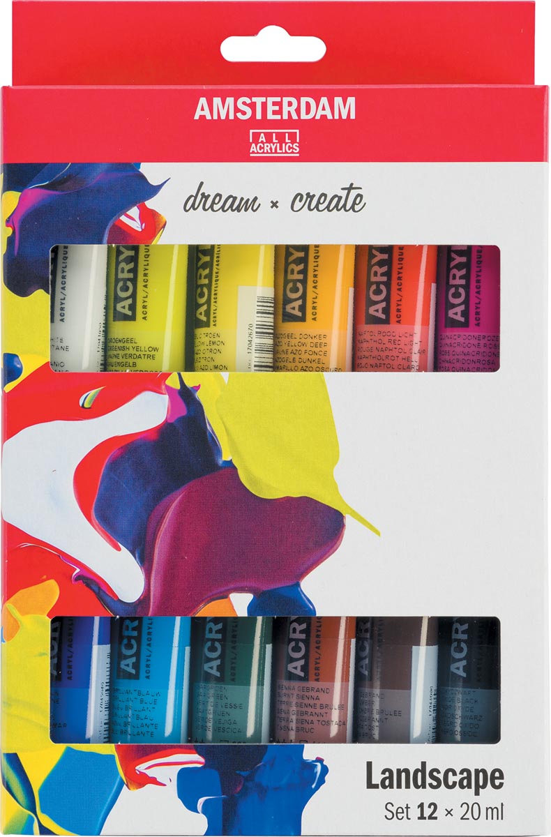 ACRYLVERF 20ML 12X LANDSCHAP