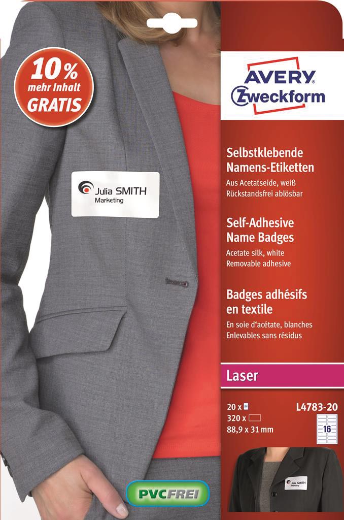 AVERY NAAMBADGE 88,9X31 DS320