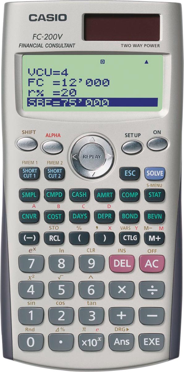 CASIO FINANC REK.MACH FC200V
