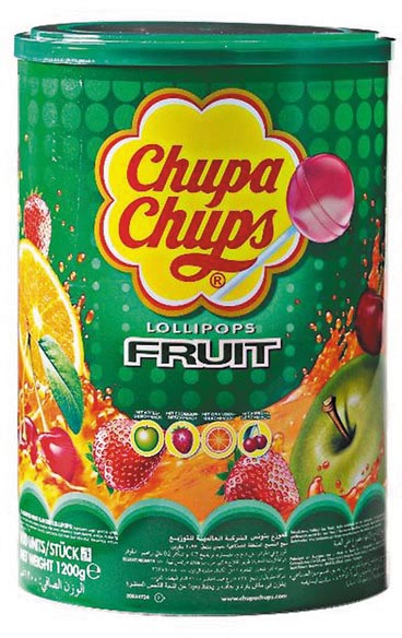 CHUPA CHUPS FRUIT TUBE PK100