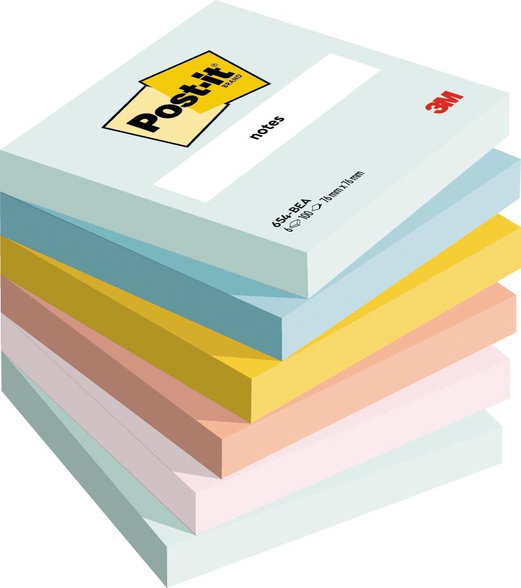 POST-IT NOTES BEACH 76X76 PK6