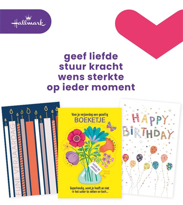 HALLMARK KAART VERJAARDAG X12