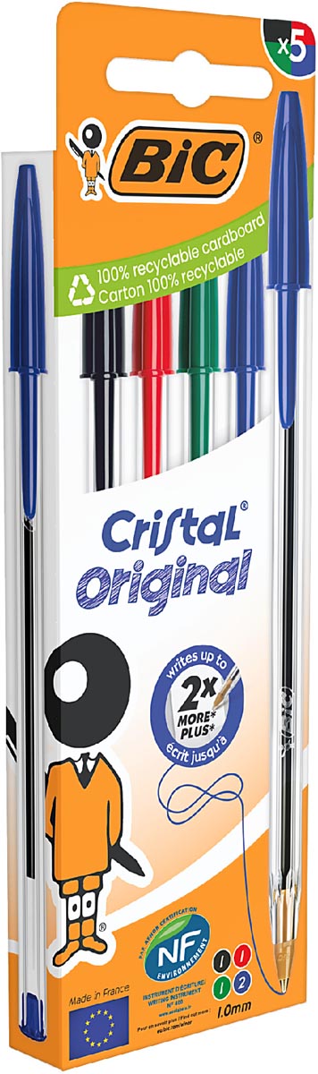 BIC CRISTAL BP M 5X ASS