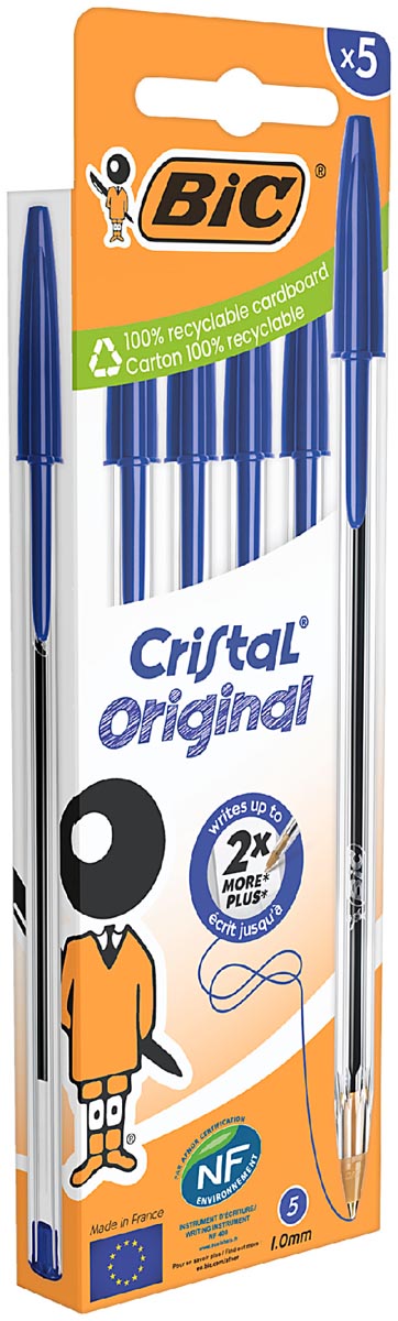 BIC CRISTAL BP M 5X BL