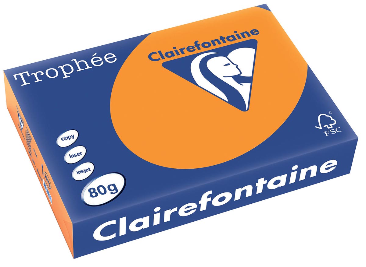 TROPHEE A4 80G 500V FLUO OR 2978PC