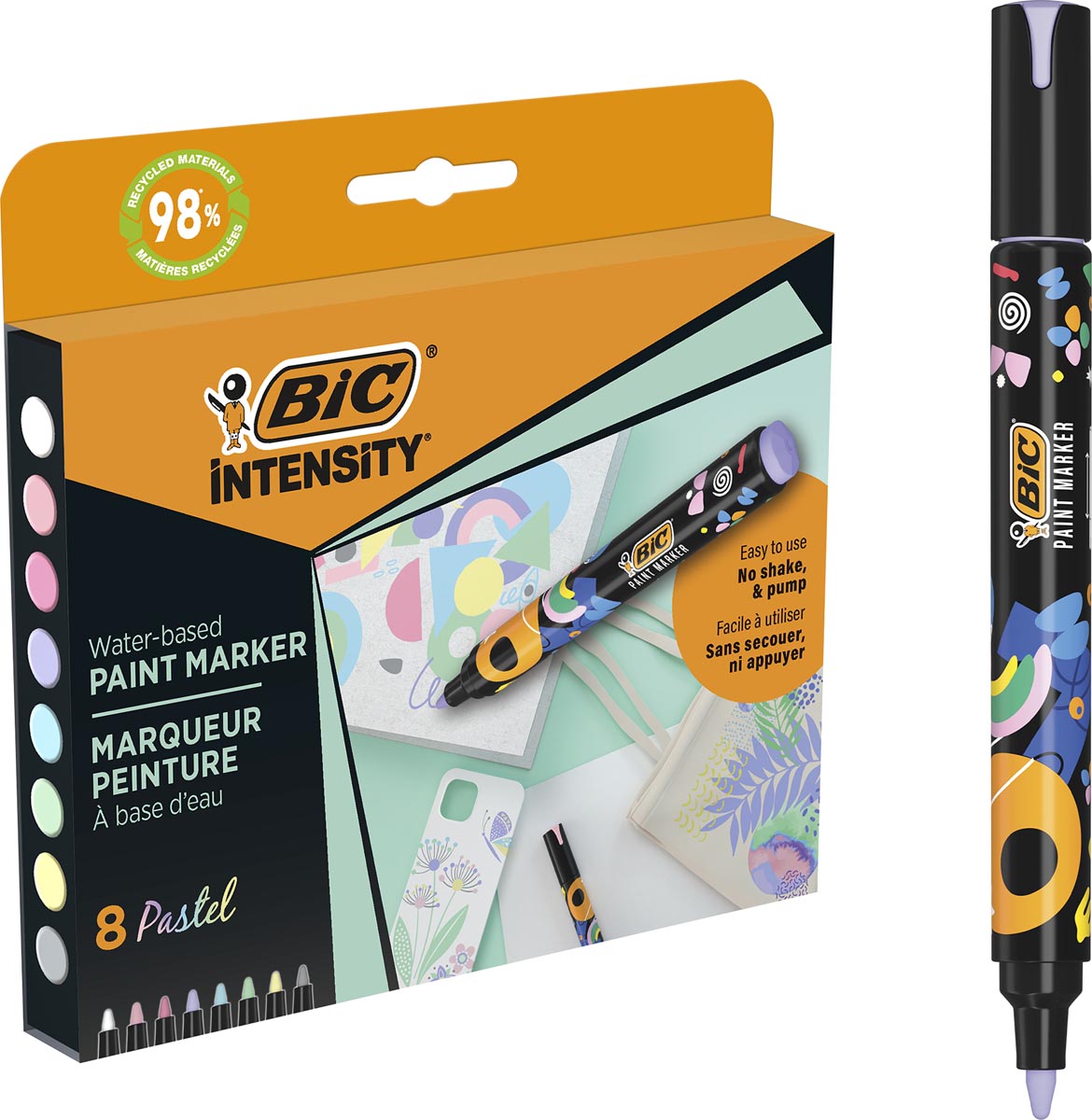 BIC PAINTMARKER PASTEL PK8