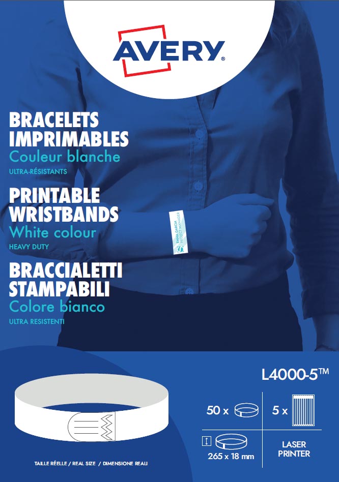 AVERY BEDRUKB POLSBAND WT P50