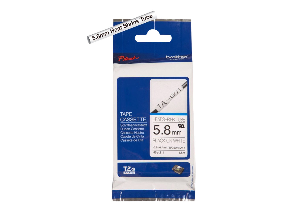 BROTHER Rubans thermo retractable, 5.8mm de large, 1.5m de l