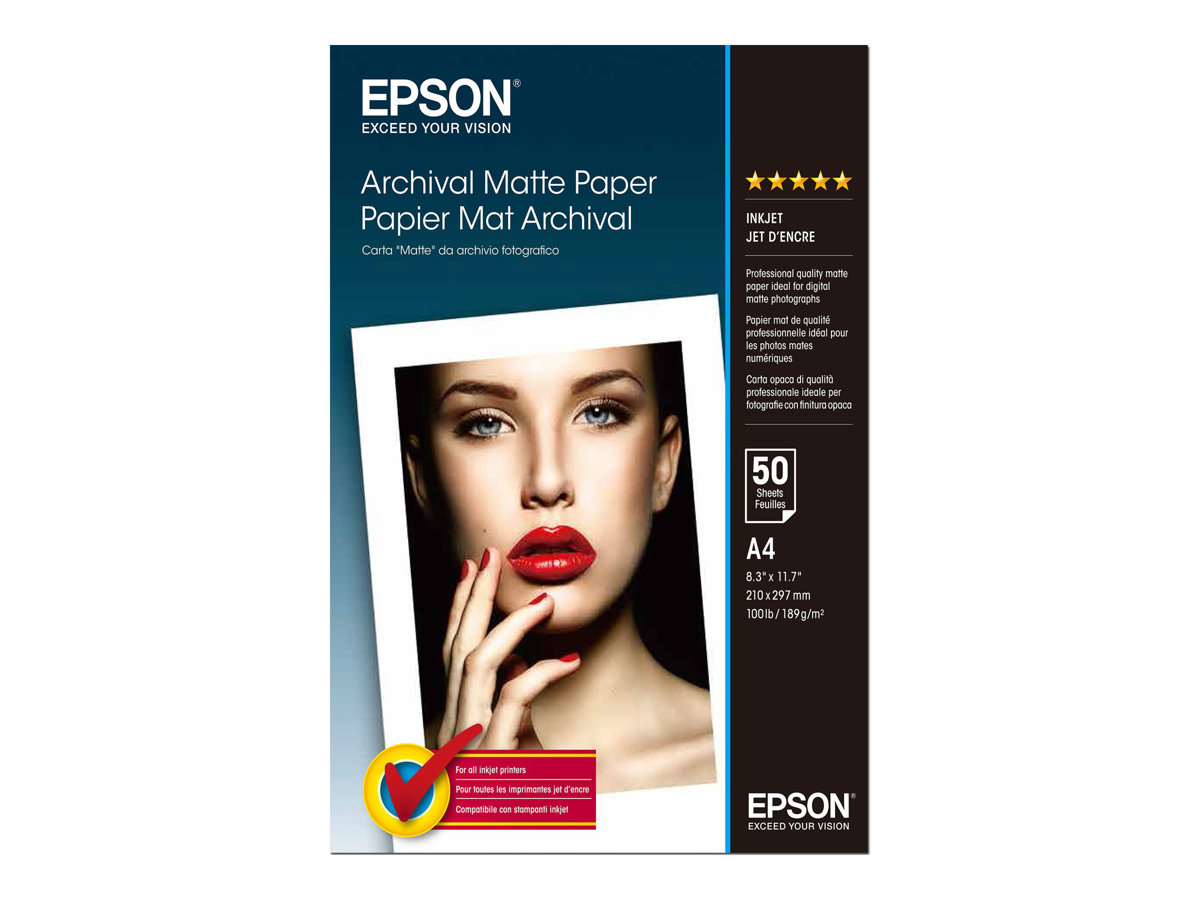 EPSON Matte archival papier inktjet 192g/m2 A4 50 sheets 1-p
