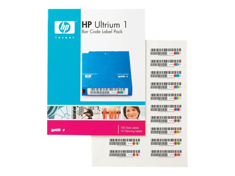 HPE LTO Ultrium 1 automation barcode labelled 100-pack