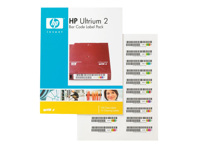 HPE LTO Ultrium 2 barcode labels 100-pack