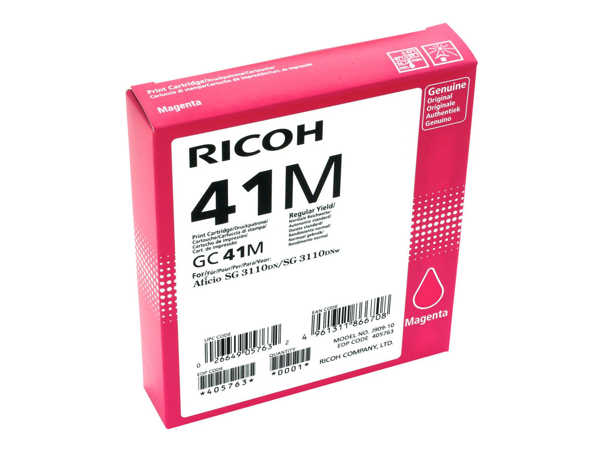 RICOH GC-41M gel cartridge magenta high capacity 2.200 pagin