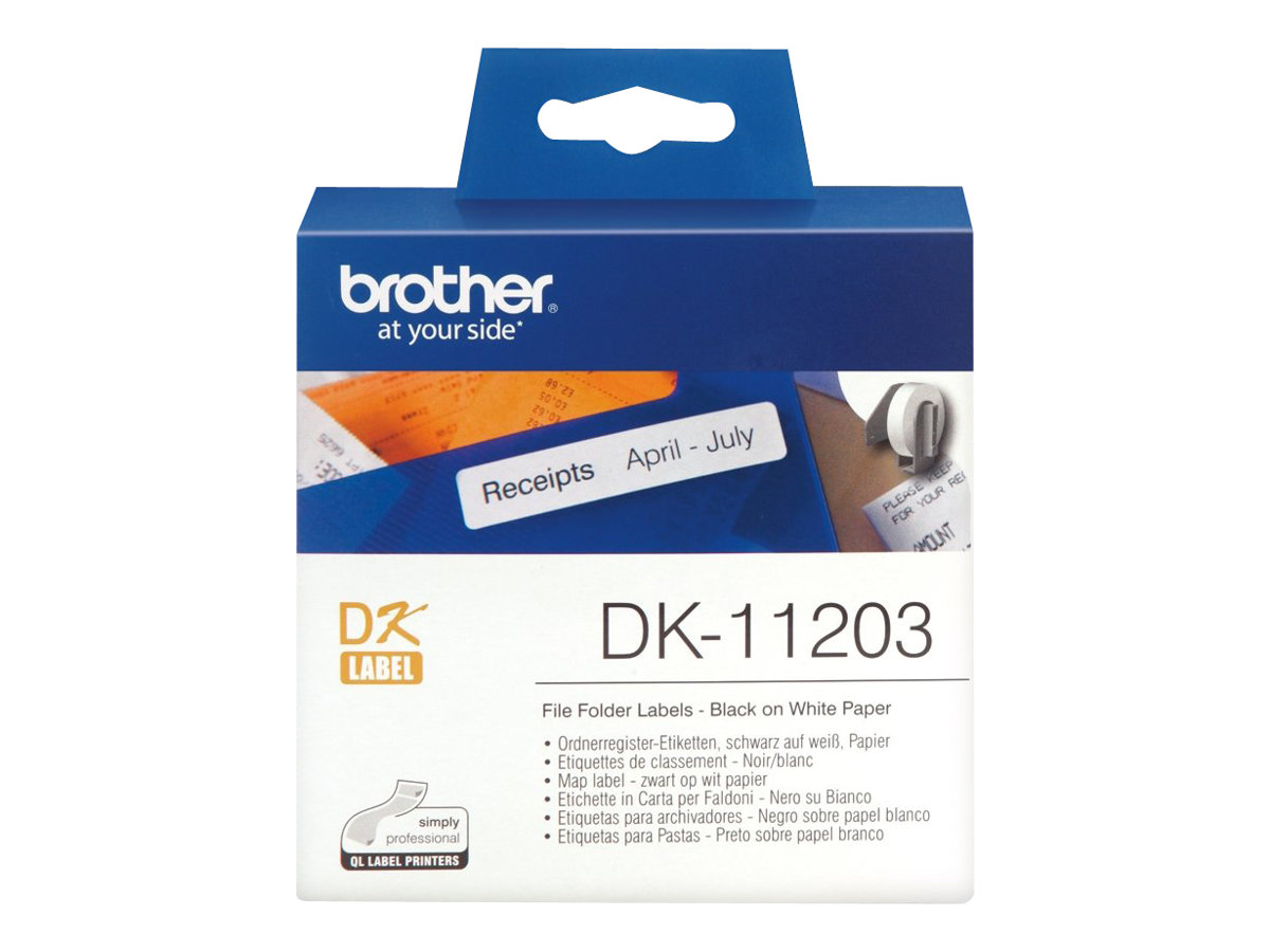 BROTHER DK11203 die-cut map label 17x87mm 300 labels