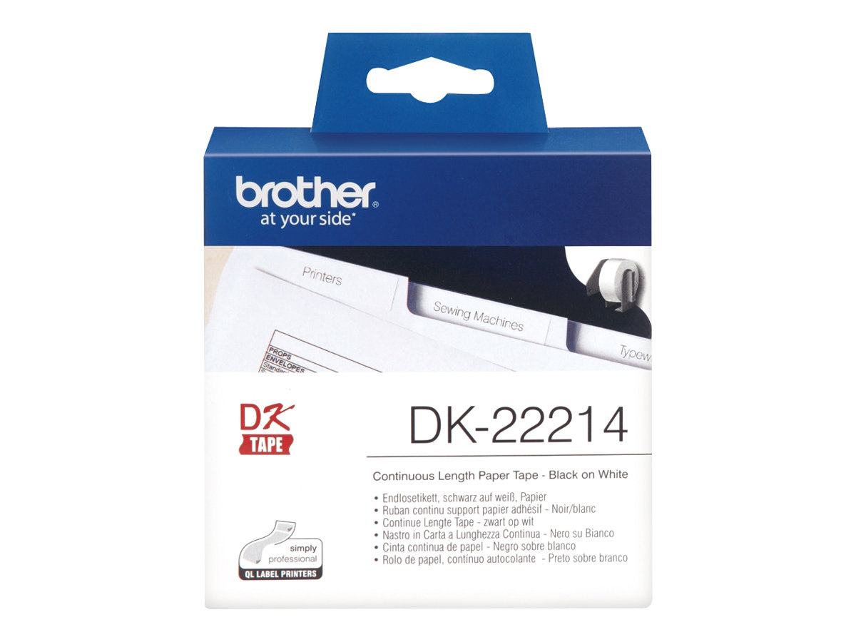 BROTHER P-Touch DK-22214  continue length paper 12mm x 30.48
