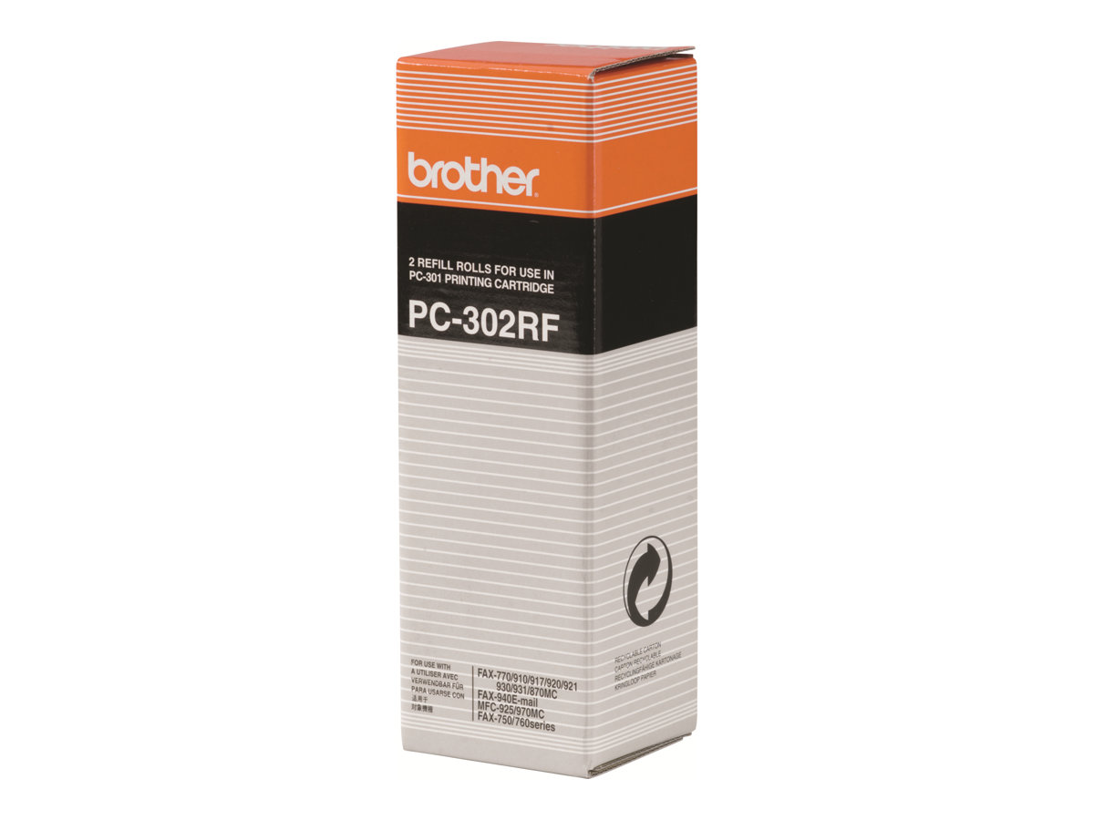 BROTHER PC-302RF donorrol zwart 235 pagina s refill 2-pack