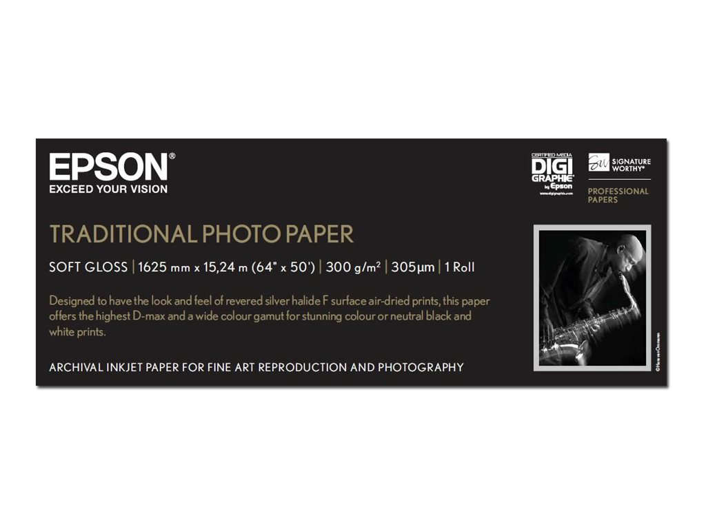 EPSON S045107 Traditional photo paper inktjet 300g/m2 1626mm